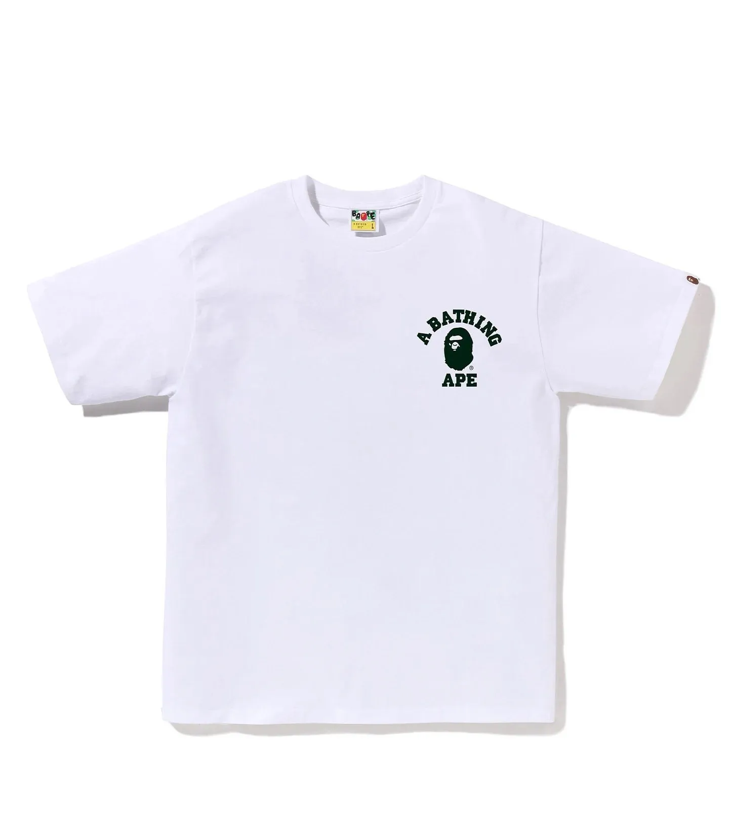 P110 001133 BAPE SS25 ABC CAMO series camouflage letter ape head print loose cuffs logo short-sleeved T-shirt, same style for men and women, size smlxlxxl, black pink, white pink, black green, white green, black blue, white blue