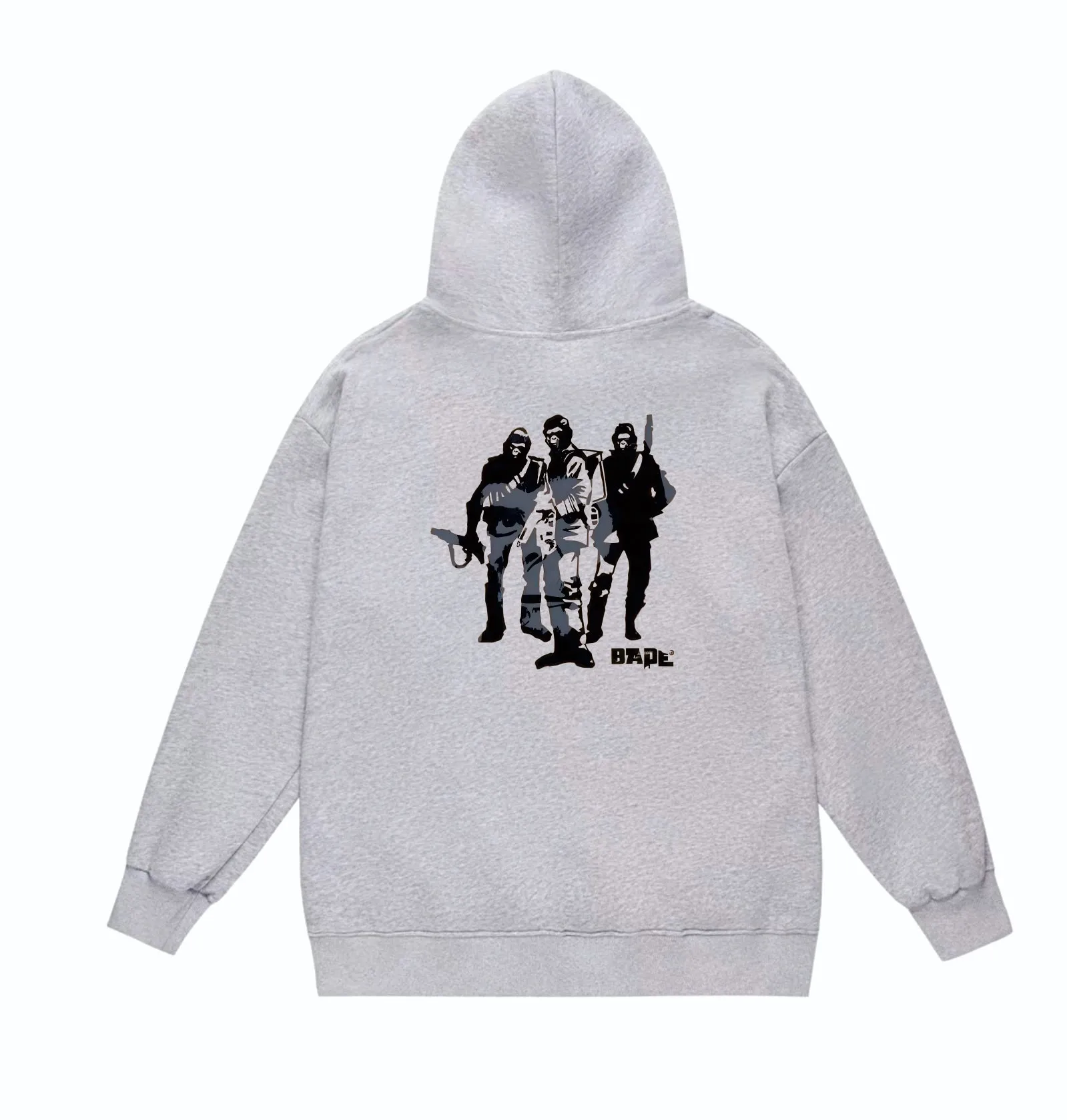 P160 model number SC869# terry 80 plus velvet 90 (top version) BAPE Ape Army letter print hooded sweatshirt Made of 380 grams of large terry (drop shoulder large version) fabric, soft texture and no pilling Imported environmentally friendly printing glue The pattern is bright and three-dimensional Quality 💥Same style for men and women The upper body is trendy Color: black white gray Size: S M L XL XXL