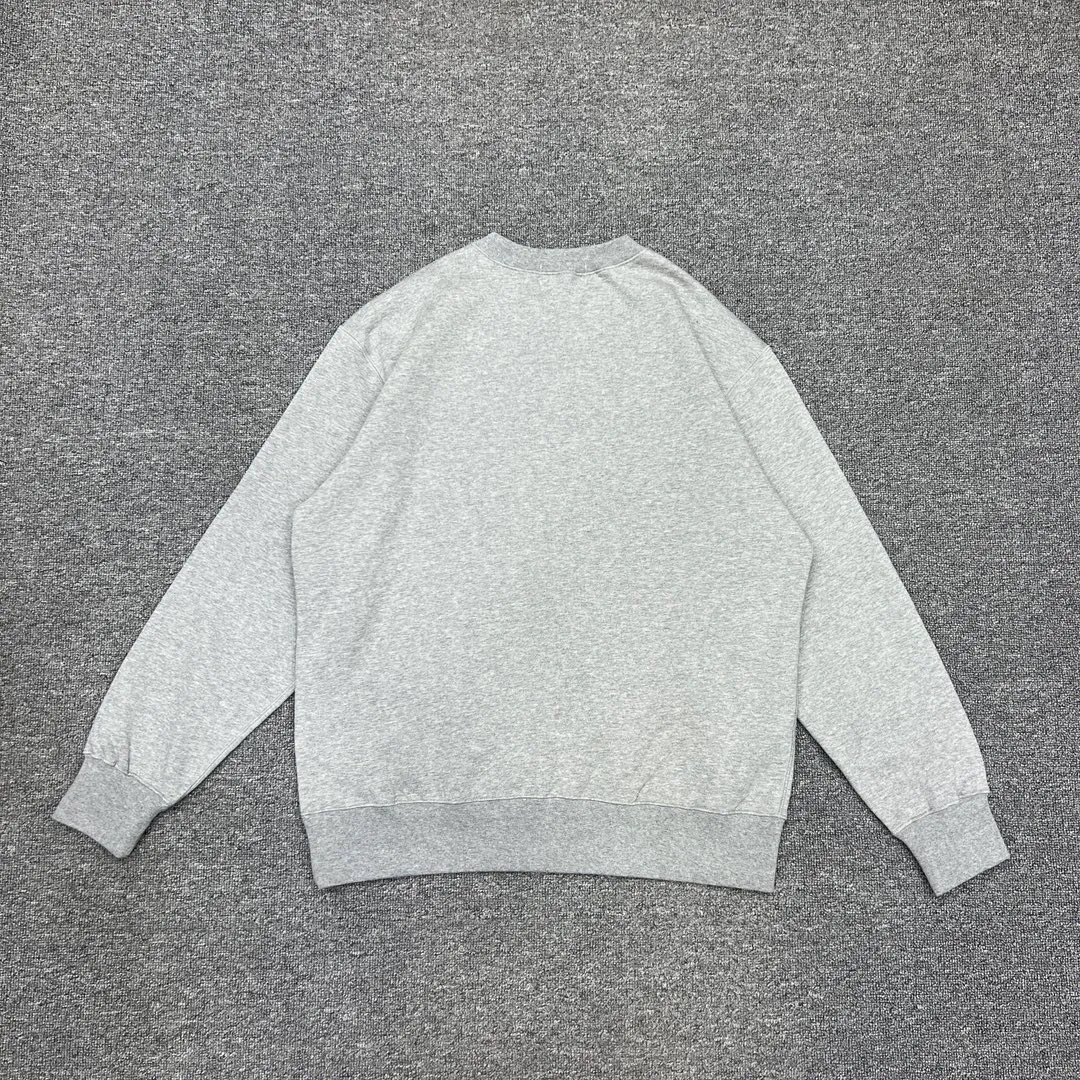 💰260 XX261 BAPE Solid color label embroidered little ape head Logo 420g weight pure cotton fabric ZP version Couple style: S—XXL [Black Gray]