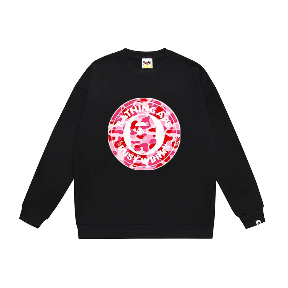 P170 model number SC301# terry 80 plus velvet 85 (top version) BAPE ape head colorful letter printed round neck sweatshirt Made of 350g large terry (drop shoulder large version) fabric, soft texture and no pilling Imported environmentally friendly printing glue The pattern is bright and three-dimensional Quality 💥Same style for men and women The upper body is fashionable Colors: black and red white and red gray red black and blue white and blue gray and blue black and green white and gray green Size: S M L XL XXL