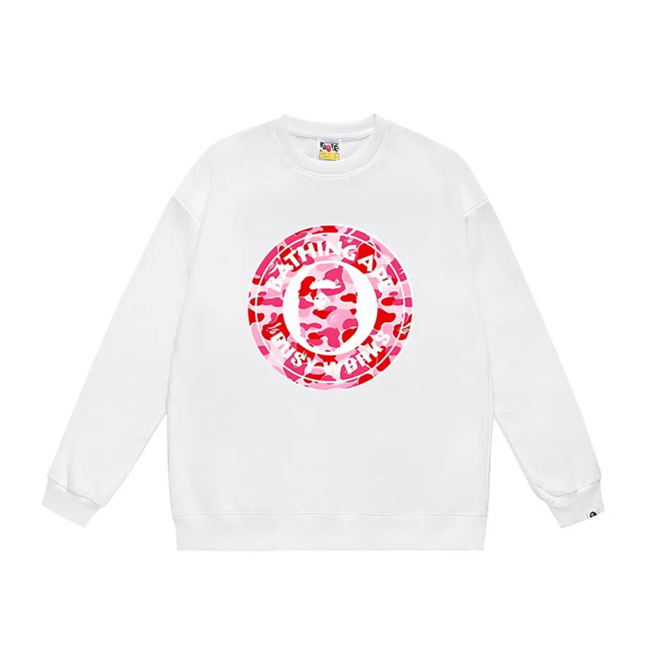 P170 model number SC301# terry 80 plus velvet 85 (top version) BAPE ape head colorful letter printed round neck sweatshirt Made of 350g large terry (drop shoulder large version) fabric, soft texture and no pilling Imported environmentally friendly printing glue The pattern is bright and three-dimensional Quality 💥Same style for men and women The upper body is fashionable Colors: black and red white and red gray red black and blue white and blue gray and blue black and green white and gray green Size: S M L XL XXL