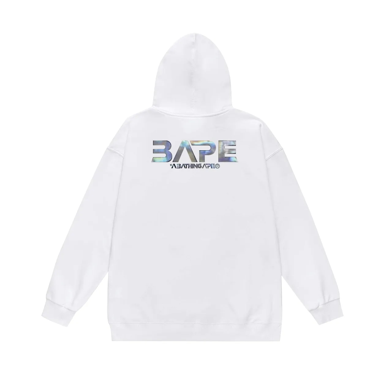 Model number SC758# Terry p160 plus velvet 180💰 (top version) BAPE Mid-Autumn Moon Autumn Scenery Ape Head UFO Laser Letters Hooded Sweater Made of 380g large terry (drop shoulder large version) fabric, soft texture and no pilling Imported environmentally friendly printing glue The pattern is bright and three-dimensional Quality💥Same style for men and women The upper body is trendy Color: Black White Gray Size: S M L XL XXL