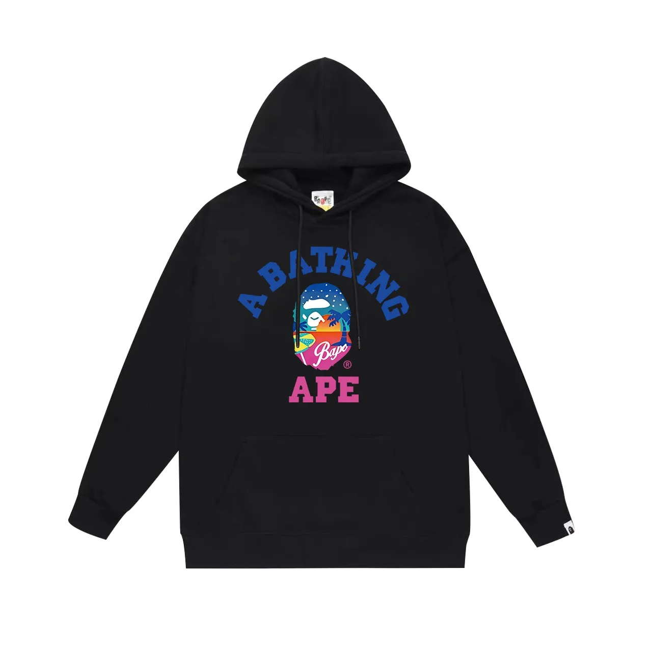 Model No. SC725# Terry p160 plus velvet 180💰 (top version) BAPE ape head letter printed hooded sweatshirt Made of 380 grams of large terry (drop shoulder large version) fabric, soft texture and no pilling Imported environmentally friendly printing glue The pattern is bright and three-dimensional Quality💥Same style for men and women The upper body is trendy Color: black white gray Size: S M L XL XXL