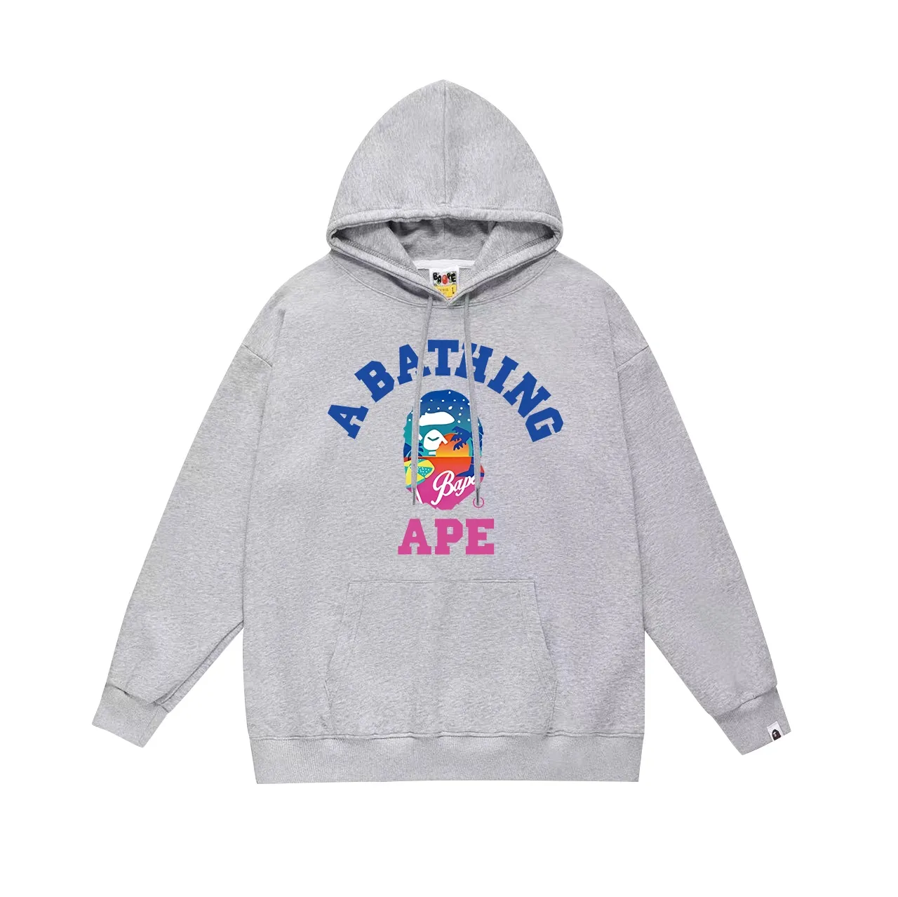 Model No. SC725# Terry p160 plus velvet 180💰 (top version) BAPE ape head letter printed hooded sweatshirt Made of 380 grams of large terry (drop shoulder large version) fabric, soft texture and no pilling Imported environmentally friendly printing glue The pattern is bright and three-dimensional Quality💥Same style for men and women The upper body is trendy Color: black white gray Size: S M L XL XXL