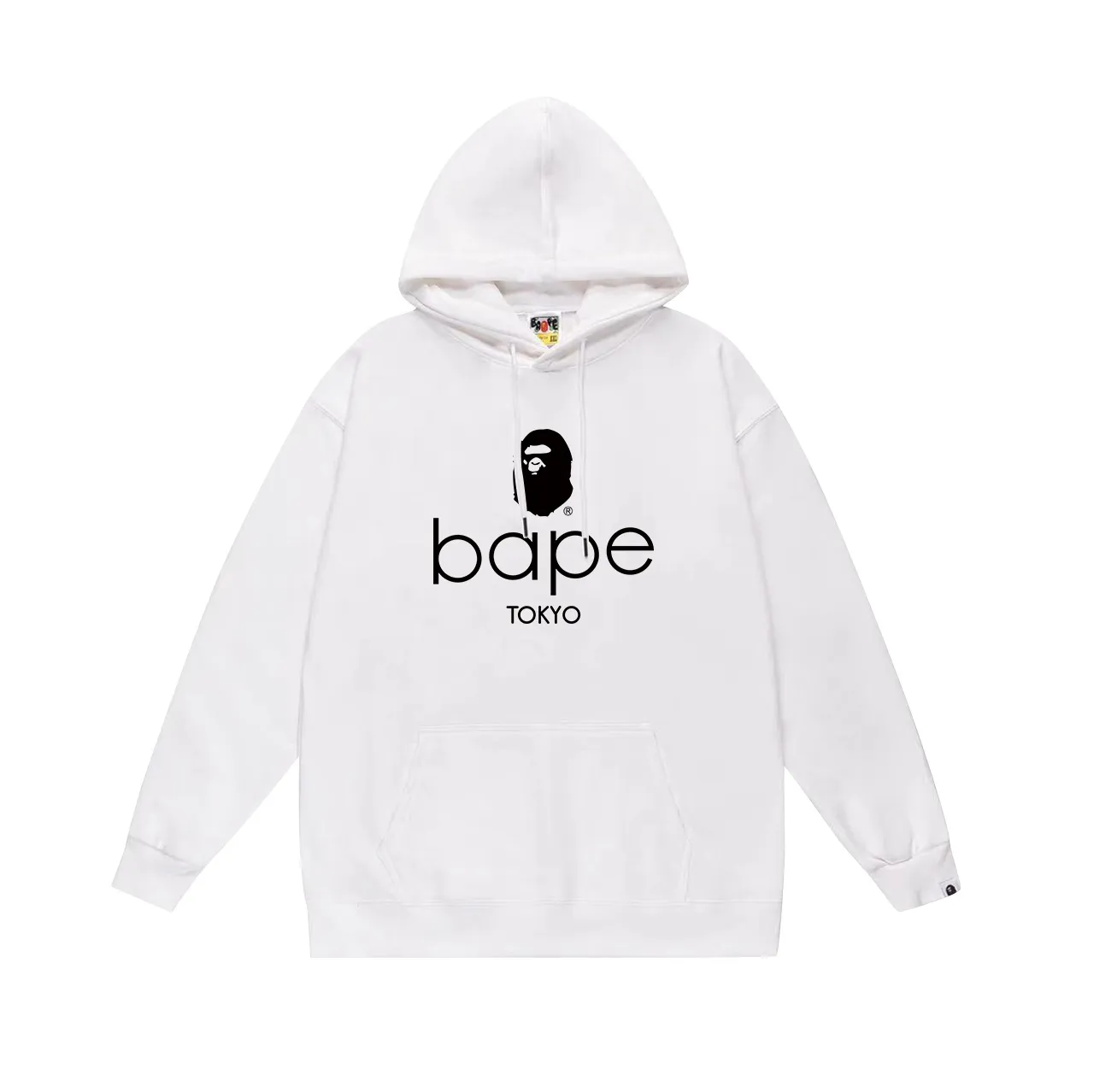 Model No. SC667#terry p160 plus velvet p180💰 (top version) BAPE ape-man head classic letter print hooded sweatshirt. Made of 380g large terry 430g silver fox velvet (drop shoulder large version) fabric. The texture is soft and non-pilling. Imported environmentally friendly printing glue. The pattern is bright and three-dimensional. Quality💥Same style for men and women. The upper body is trendy. Color: black white gray Size: S M L XL XXL