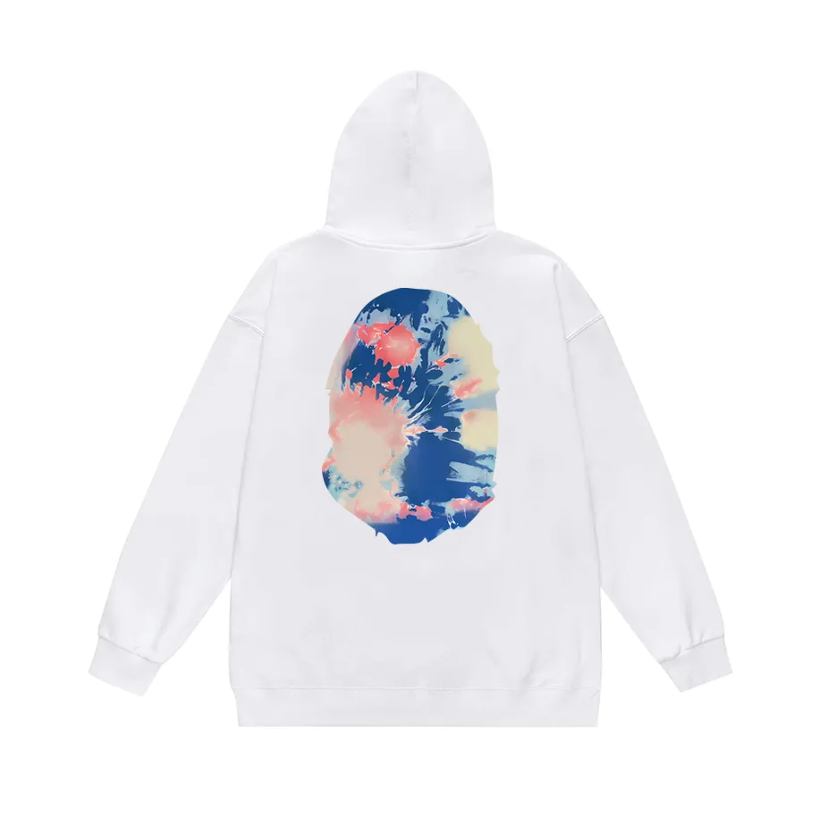 P190 model number SC615# terry 85 plus velvet 95 (top version) BAPE ape head print hooded sweatshirt Made of 380g large terry (large version with dropped shoulders) fabric, soft texture and no pilling Imported environmentally friendly printing glue The pattern is bright and three-dimensional Quality 💥Same style for men and women The upper body is fashionable Color: black white gray Size: S M L XL XXL