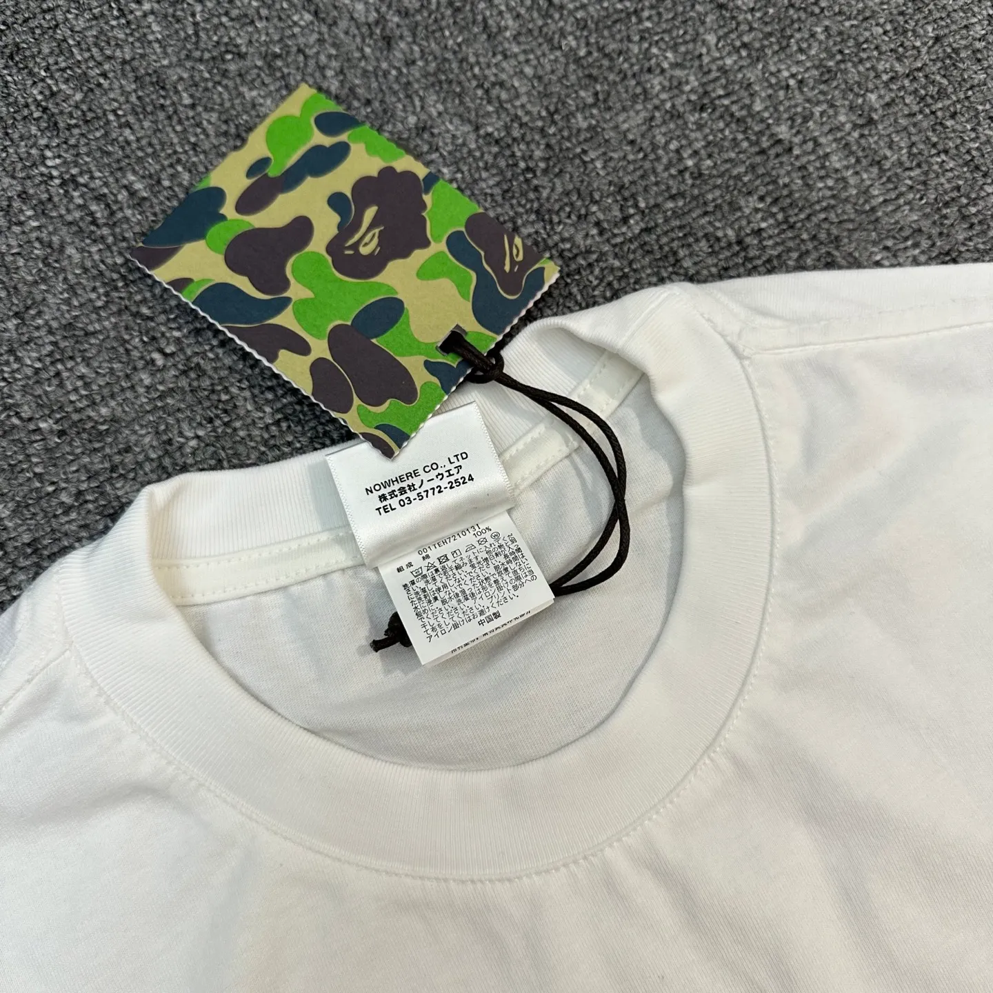 💰140 BAPE SS25 ABC CAMO series Cartoon ape orangutan pattern printing 280g weight linen cotton fabric ZP version Couple model: S-XXL [black pink white pink black blue white blue black green white green]
