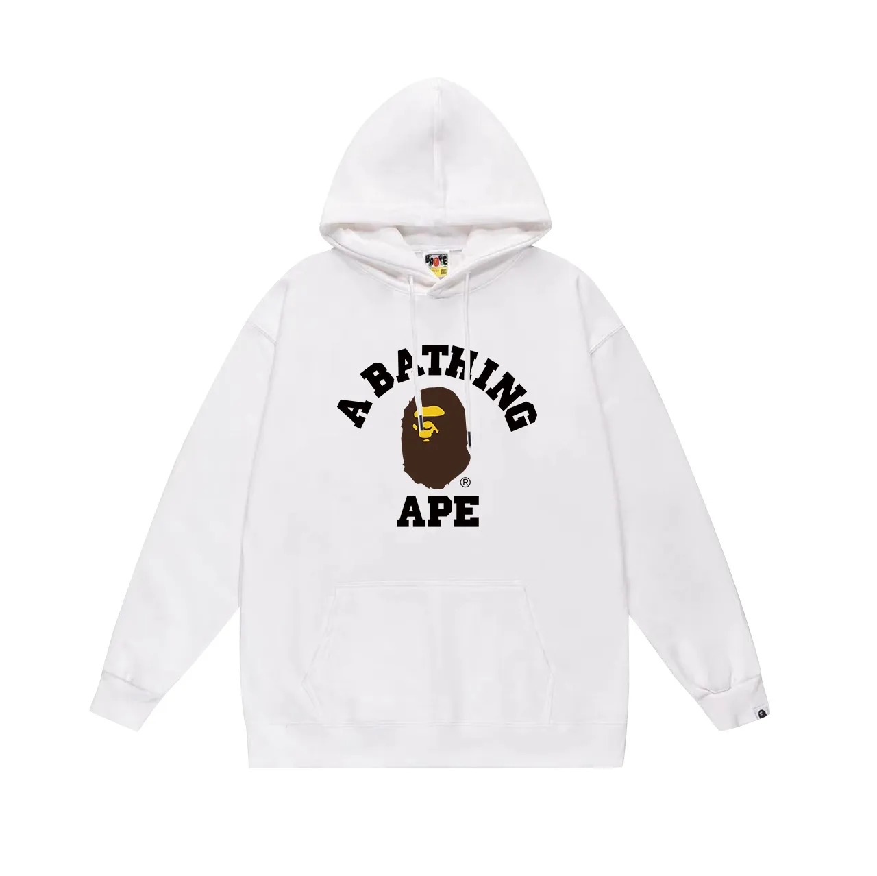 Model No. SC657#terry p160 plus velvet p180💰 (top version) BAPE little ape head letter printed hooded sweatshirt Made of 380g large terry 430g silver fox velvet (drop shoulder large version) fabric, soft and non-pilling, imported environmentally friendly printing glue, bright and three-dimensional pattern, quality 💥Same style for men and women, the upper body is trendy Color: black white gray Size: S M L XL XXL