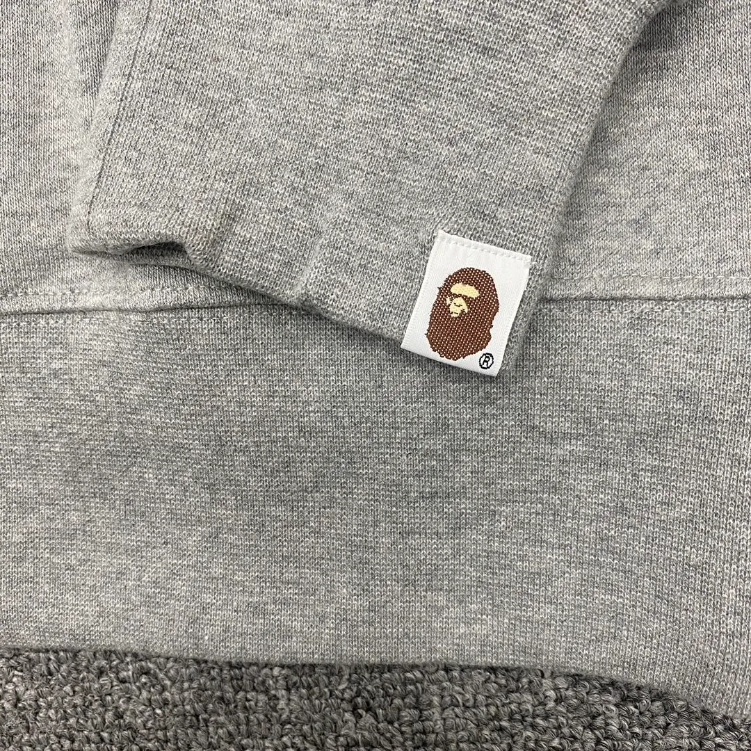 💰250 Bape 11th Anniversary Ink Camouflage Ape Head Letter Print Customized Fabric High Quality Couple Style: S—XXL [Gray Black]