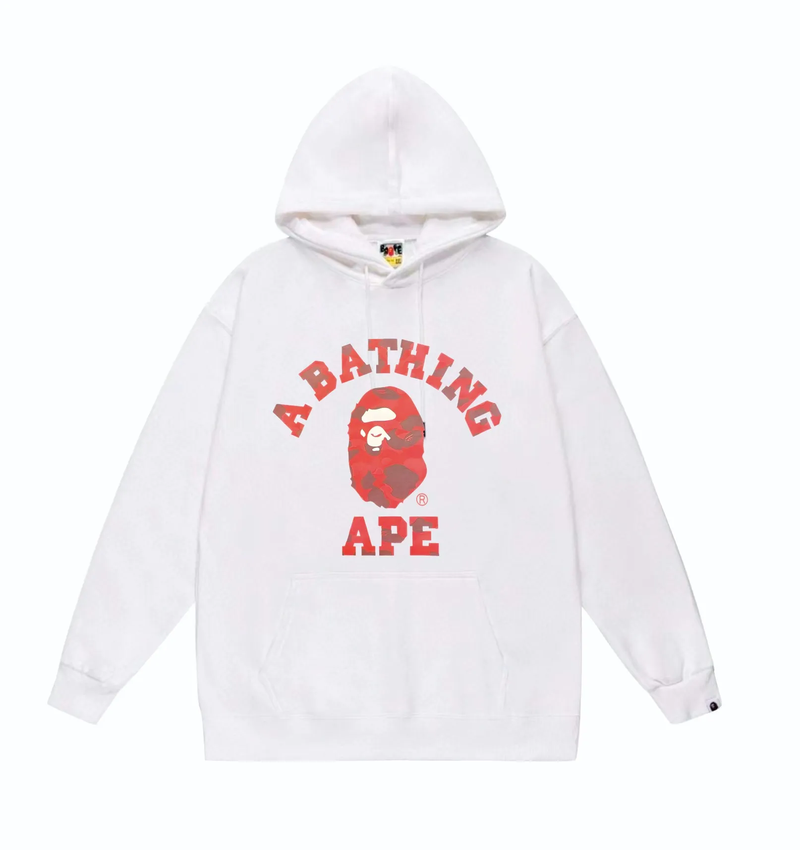 P160 model number SC849# terry 80 plus velvet 90 (top version) BAPE camouflage ape head letter print pattern hooded sweatshirt. Made of 380g large terry (drop shoulder large version) fabric, soft texture and no pilling. Imported environmentally friendly printing glue. Bright and three-dimensional pattern. Quality 💥Same style for men and women. The upper body is trendy. Color: black camouflage, white camouflage, gray camouflage, black and red, white and red, gray and red, black and blue, white and blue. Gray blue Black purple White purple Gray purple Black and yellow White and yellow Gray and yellow Size: S M L XL XXL
