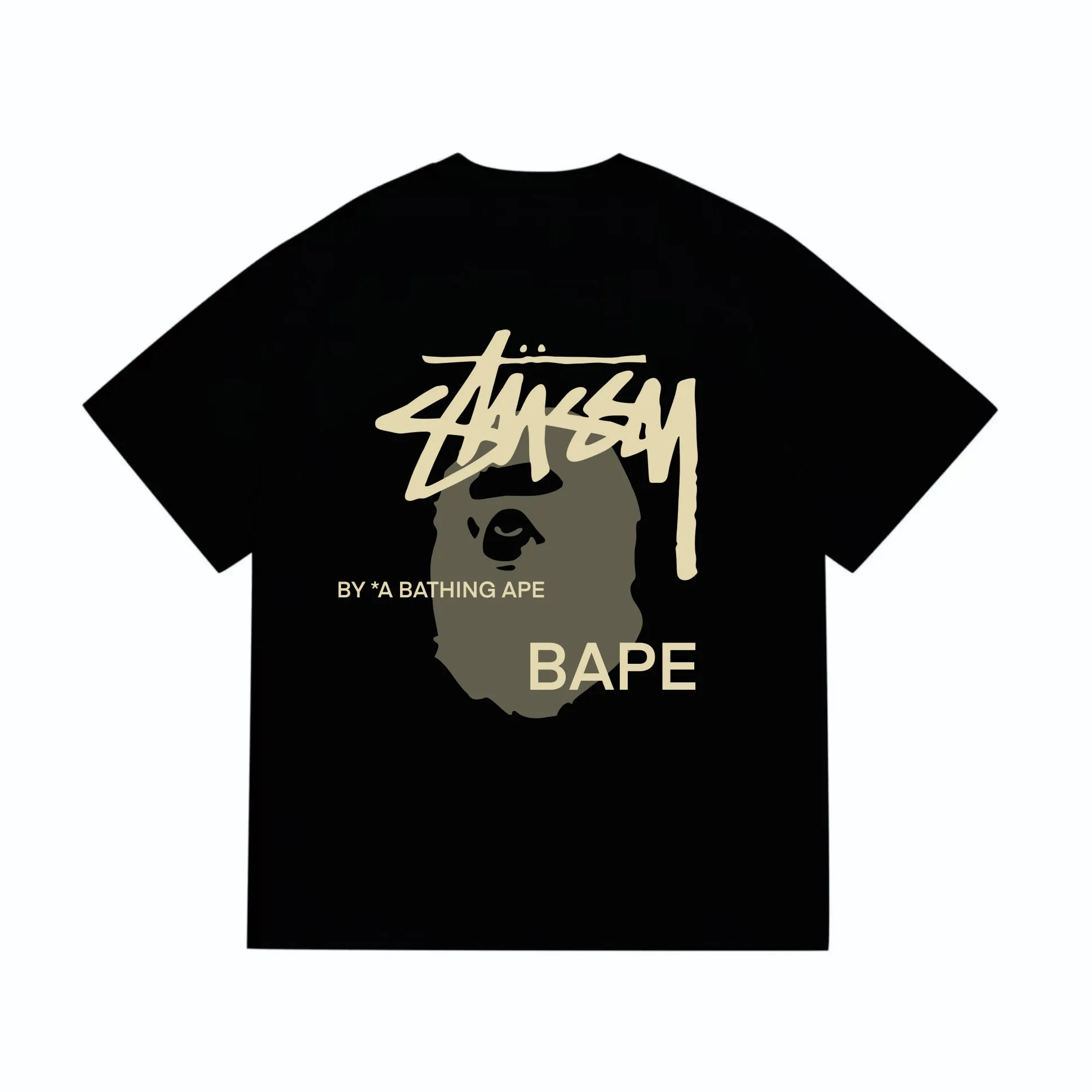 SC210#p110💰 (top version) BAPE×Stussy co-branded Stussy letter ape print T-shirt Made of 260 grams of high-quality high-weave pure cotton fabric, double yarn combed, soft texture and no pilling Imported environmentally friendly printing glue, bright and three-dimensional pattern, quality 💥Same style for men and women, the upper body is fashionable Color: black and yellow print, white and yellow print, gray and yellow print, pink and yellow print, red and yellow print, white and black print, pink and black print Red and black printing Gray and black printing White and purple printing Pink and purple printing Red and purple printing Gray and purple printing Size: S M L XL XXL