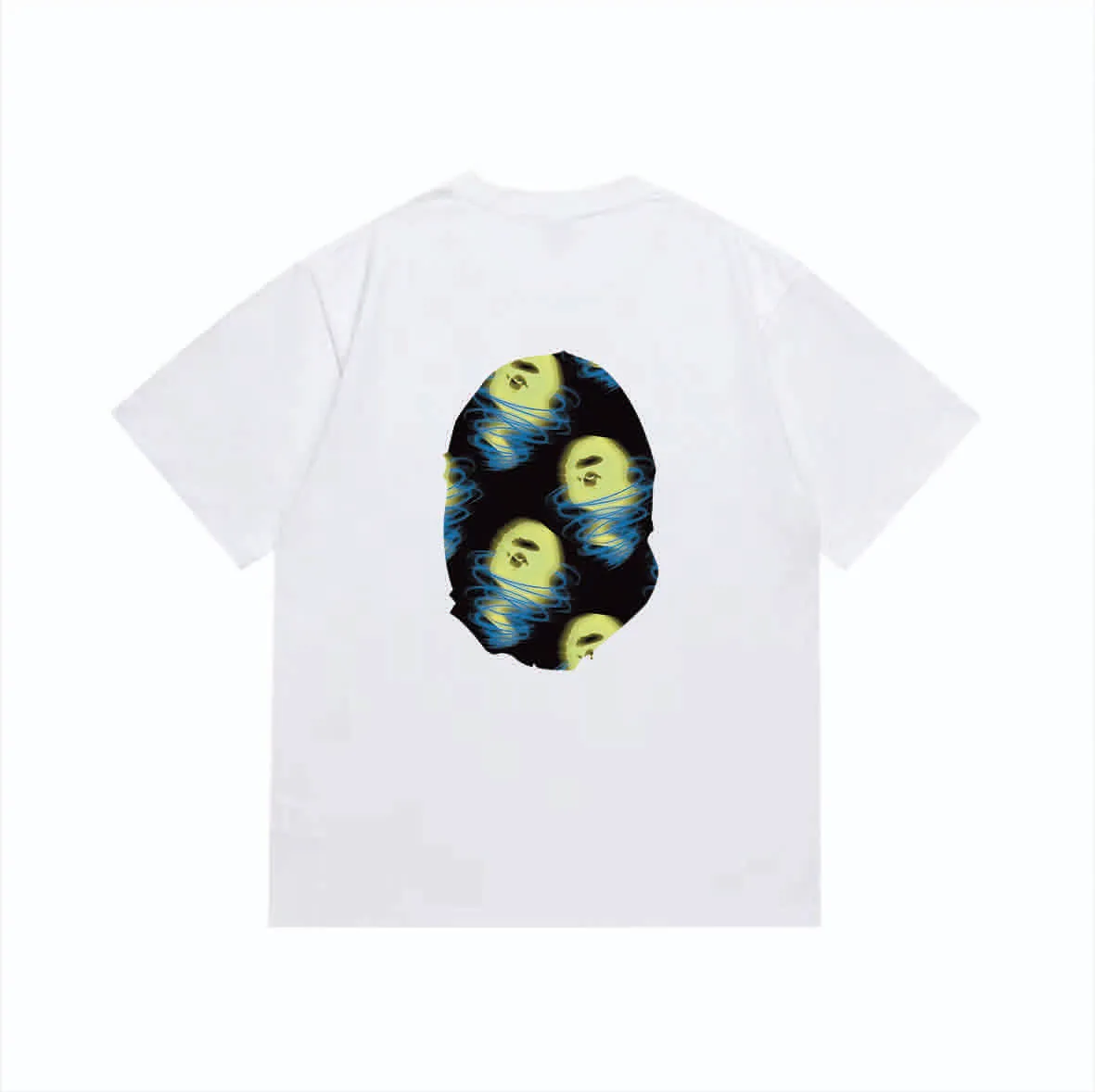 SC1033#p110💰 (top version) BAPE uses 260 grams of high-quality high-weave pure cotton fabric, double yarn combed, soft and non-pilling texture, imported environmentally friendly printing glue, bright and three-dimensional pattern, quality 💥Same style for men and women, the upper body is fashionable Color: Black White Size: S M L XL XXL