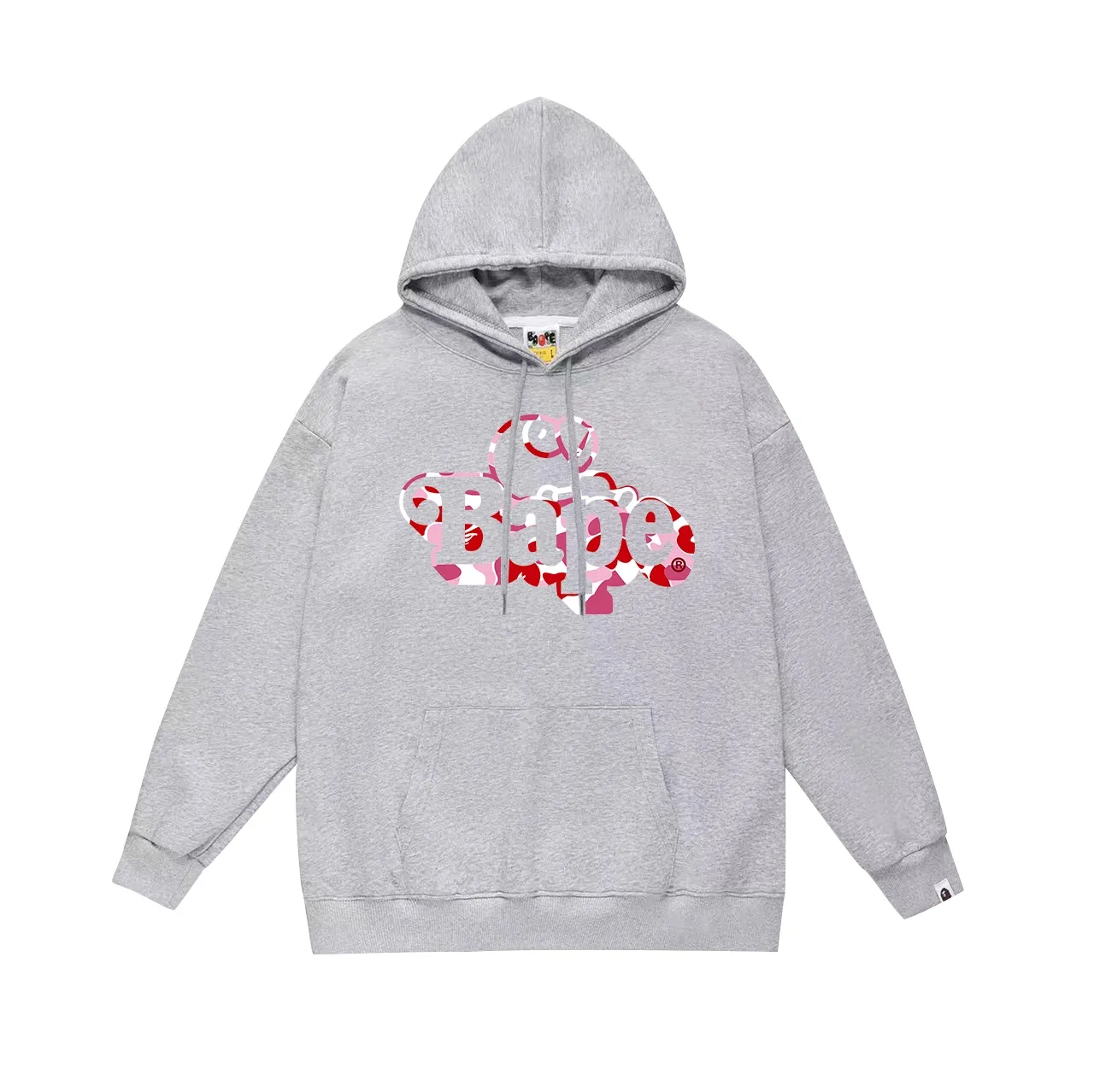 Model No. SC709#terry p160 plus velvet 180💰 (top version) BAPE camouflage cartoon BABY MILO printed hooded sweatshirt Made of 380g large terry (drop shoulder large version) fabric, soft texture and no pilling Imported environmentally friendly printing glue The pattern is bright and three-dimensional Quality💥Same style for men and women The upper body is fashionable Color: black red white red gray red Size: S M L XL XXL