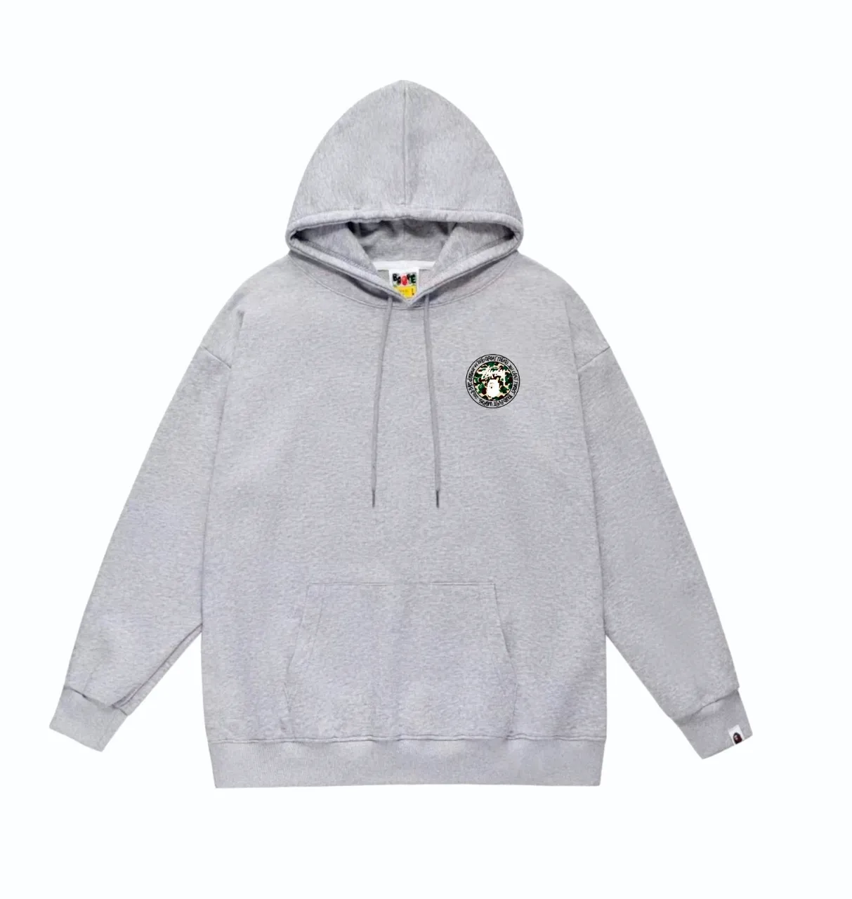 P160 model number SC819# terry 80 plus velvet 90 (top version) BAPE×STUSSY co-branded Stussy letter printed hooded sweatshirt Made of 380 grams of large terry (drop shoulder large version) fabric, soft texture and no pilling Imported environmentally friendly printing glue The pattern is bright and three-dimensional Quality 💥Same style for men and women The upper body is trendy Color: Black White Gray Size: S M L XL XXL