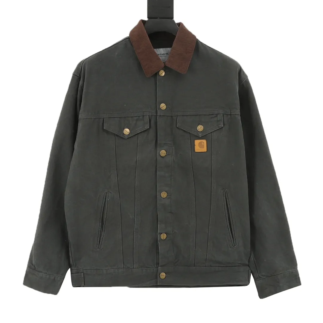 🅿️580 CARHART Workwear Jacket, Couple Style, Really Handsome, Great Color, Fabric Made of 340g High-Quality Pure Cotton Canvas, The Overall Condition Is Excellent After Washing, The Small Details Are Very Top-notch, It Is One of the Hottest Workwear Brands Recently, Its Classic Degree in the Hearts of Many American Workwear Players, Its Variety Is Indescribable, The Washed Smell Is Very Heavy, The Upper Body Is Very Wearable, SIZE: S-XL