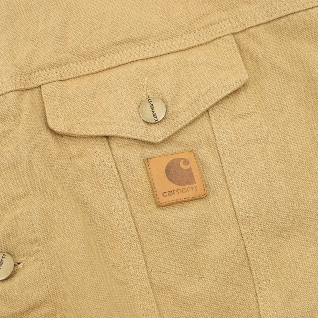 🅿️580 CARHART Workwear Jacket, Couple Style, Really Handsome, Great Color, Fabric Made of 340g High-Quality Pure Cotton Canvas, The Overall Condition Is Excellent After Washing, The Small Details Are Very Top-notch, It Is One of the Hottest Workwear Brands Recently, Its Classic Degree in the Hearts of Many American Workwear Players, Its Variety Is Indescribable, The Washed Smell Is Very Heavy, The Upper Body Is Very Wearable, SIZE: S-XL
