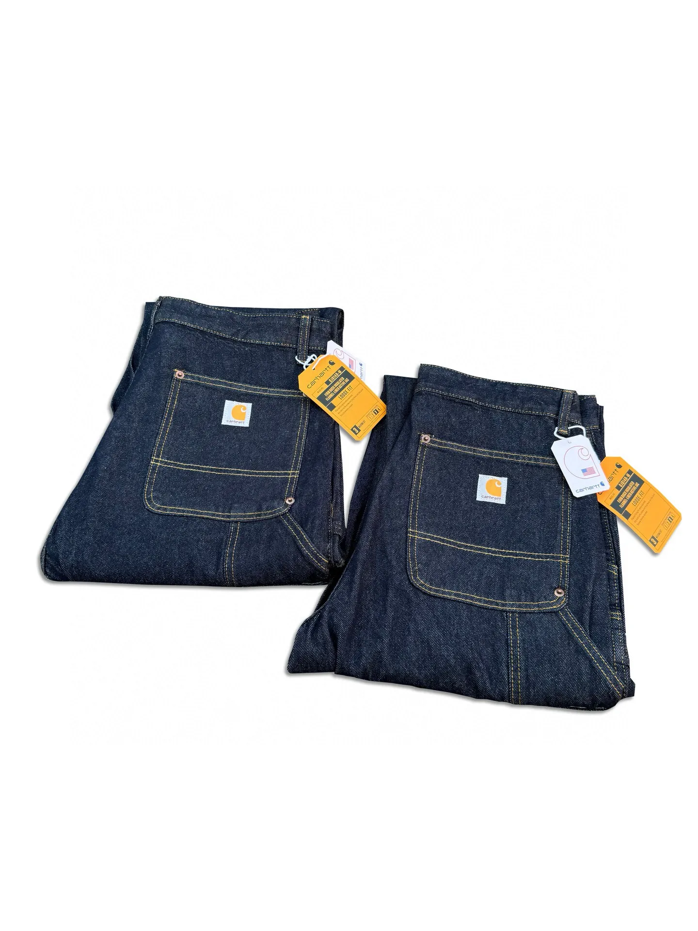 🅿️250 K011 Carhartt WIP Japanese style work style jeans with customized original logo buckle, YKK zipper fly, smooth and easy to pull! Many locations are reinforced with tacks, and the workmanship is solid! The overall tailoring adopts three-dimensional structure tailoring! Ergonomically designed, more flexible when wearing! The cut is streamlined and streamlined, allowing you to move flexibly with your body! Integrates functionality, beauty and durability! Suitable for business, travel, leisure and many other occasions! Straight fit Color: Dark Blue Size: S-XXL