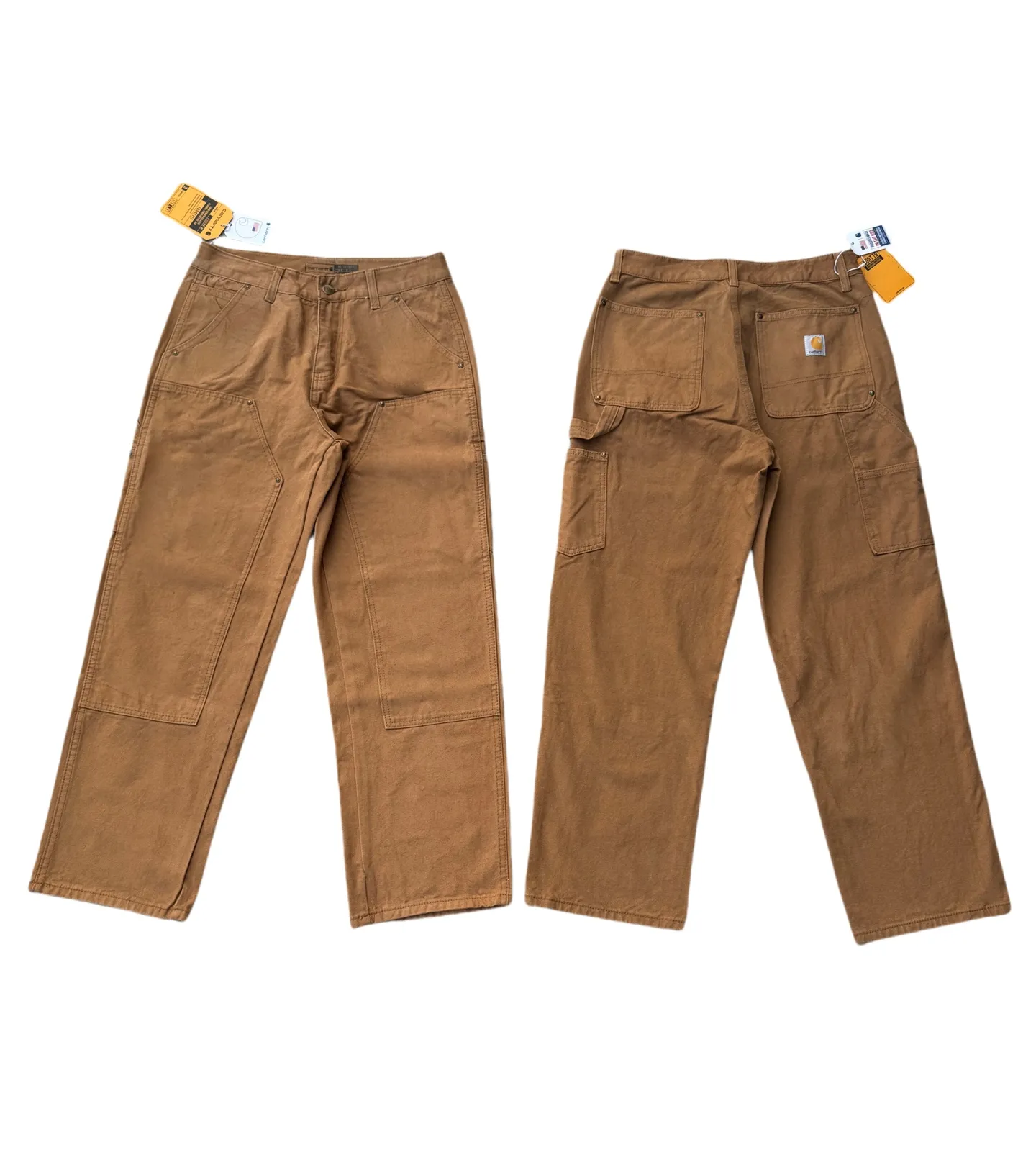 🅿️250 K020 Carhartt WIP Japanese style work style jeans with customized original logo buckle, YKK zipper fly, smooth and easy to pull! Many locations are reinforced with tacks, and the workmanship is solid! The overall tailoring adopts three-dimensional structure tailoring! Ergonomically designed, more flexible when wearing! The cut is streamlined and streamlined, allowing you to move flexibly with your body! Integrates functionality, beauty and durability! Suitable for business, travel, leisure and many other occasions! Straight version Color: Khaki Size: S-XXL (28 30 32 34 36)