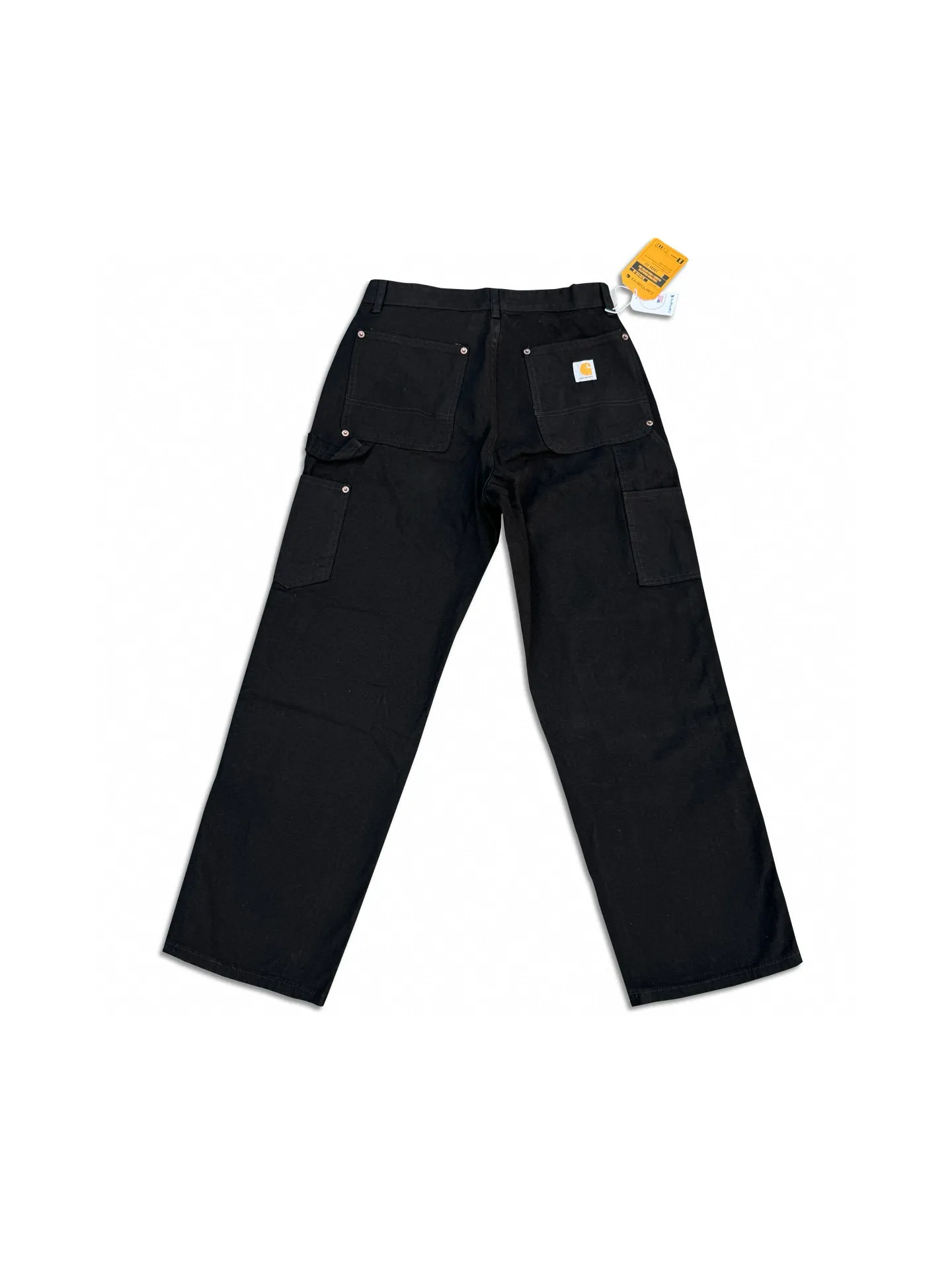 🅿️250 K022 Carhartt WIP Japanese style work style jeans with customized original logo buckle, YKK zipper fly, smooth and easy to pull! Many locations are reinforced with tacks, and the workmanship is solid! The overall tailoring adopts three-dimensional structure tailoring! Ergonomically designed, more flexible when wearing! The cut is streamlined and streamlined, allowing you to move flexibly with your body! Integrates functionality, beauty and durability! Suitable for business, travel, leisure and many other occasions! Straight fit Color: Black Size: S-XXL