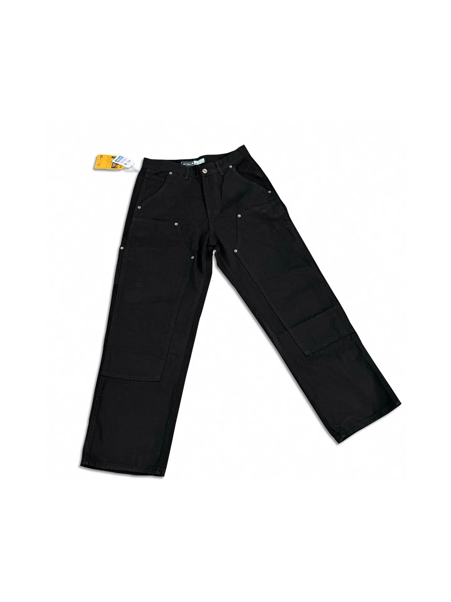🅿️250 K022 Carhartt WIP Japanese style work style jeans with customized original logo buckle, YKK zipper fly, smooth and easy to pull! Many locations are reinforced with tacks, and the workmanship is solid! The overall tailoring adopts three-dimensional structure tailoring! Ergonomically designed, more flexible when wearing! The cut is streamlined and streamlined, allowing you to move flexibly with your body! Integrates functionality, beauty and durability! Suitable for business, travel, leisure and many other occasions! Straight fit Color: Black Size: S-XXL