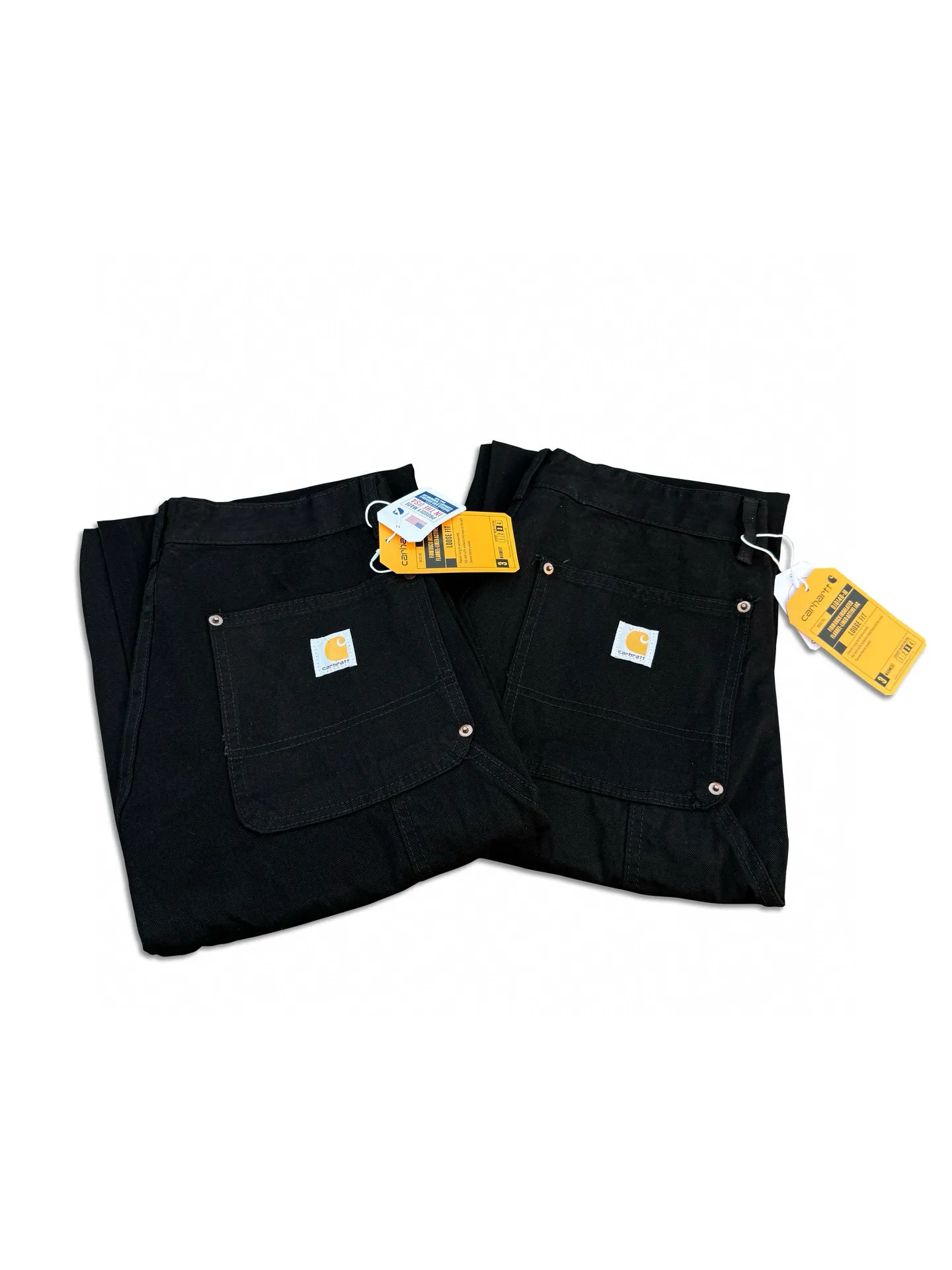 🅿️250 K022 Carhartt WIP Japanese style work style jeans with customized original logo buckle, YKK zipper fly, smooth and easy to pull! Many locations are reinforced with tacks, and the workmanship is solid! The overall tailoring adopts three-dimensional structure tailoring! Ergonomically designed, more flexible when wearing! The cut is streamlined and streamlined, allowing you to move flexibly with your body! Integrates functionality, beauty and durability! Suitable for business, travel, leisure and many other occasions! Straight fit Color: Black Size: S-XXL