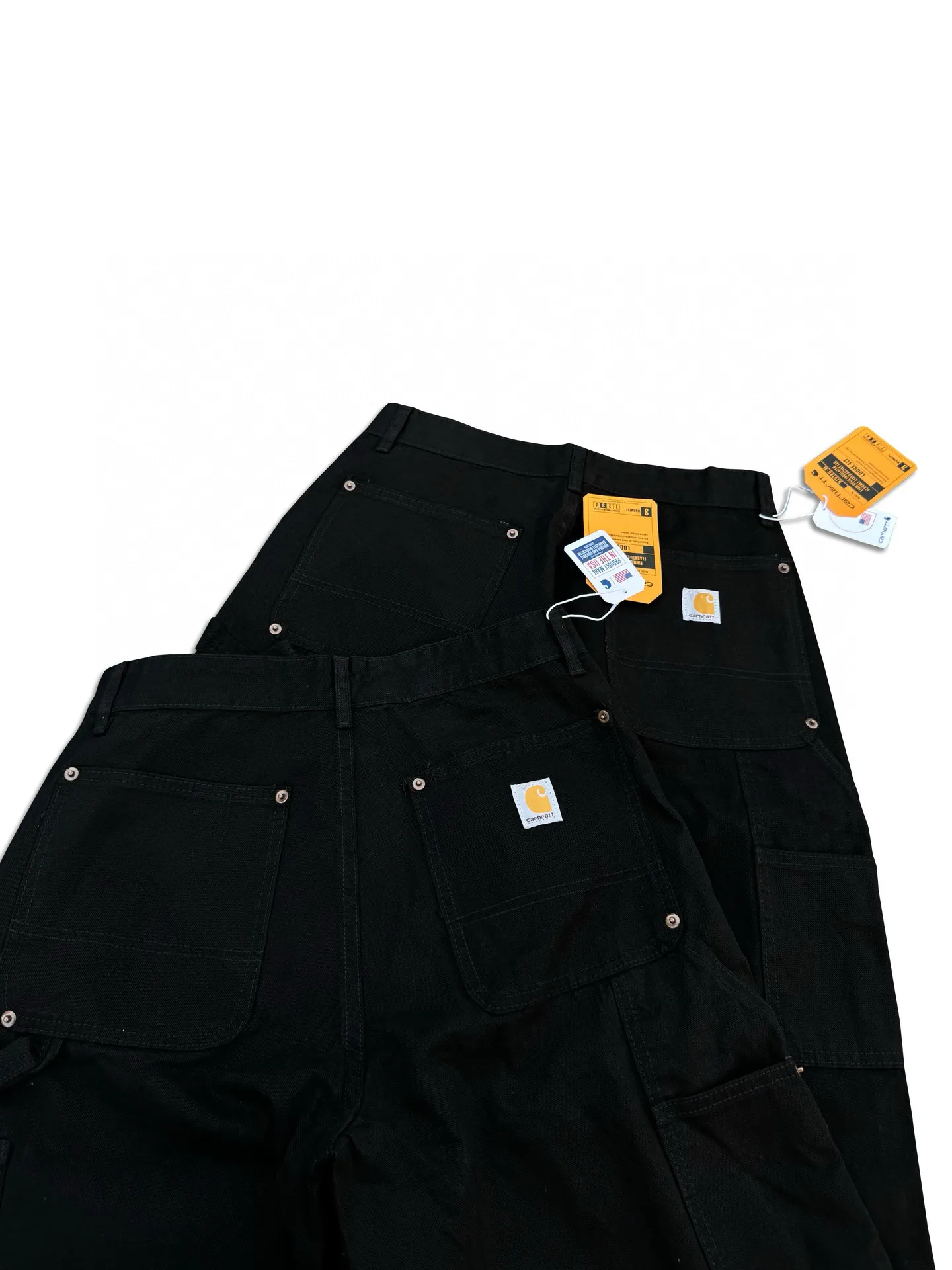 🅿️250 K022 Carhartt WIP Japanese style work style jeans with customized original logo buckle, YKK zipper fly, smooth and easy to pull! Many locations are reinforced with tacks, and the workmanship is solid! The overall tailoring adopts three-dimensional structure tailoring! Ergonomically designed, more flexible when wearing! The cut is streamlined and streamlined, allowing you to move flexibly with your body! Integrates functionality, beauty and durability! Suitable for business, travel, leisure and many other occasions! Straight fit Color: Black Size: S-XXL