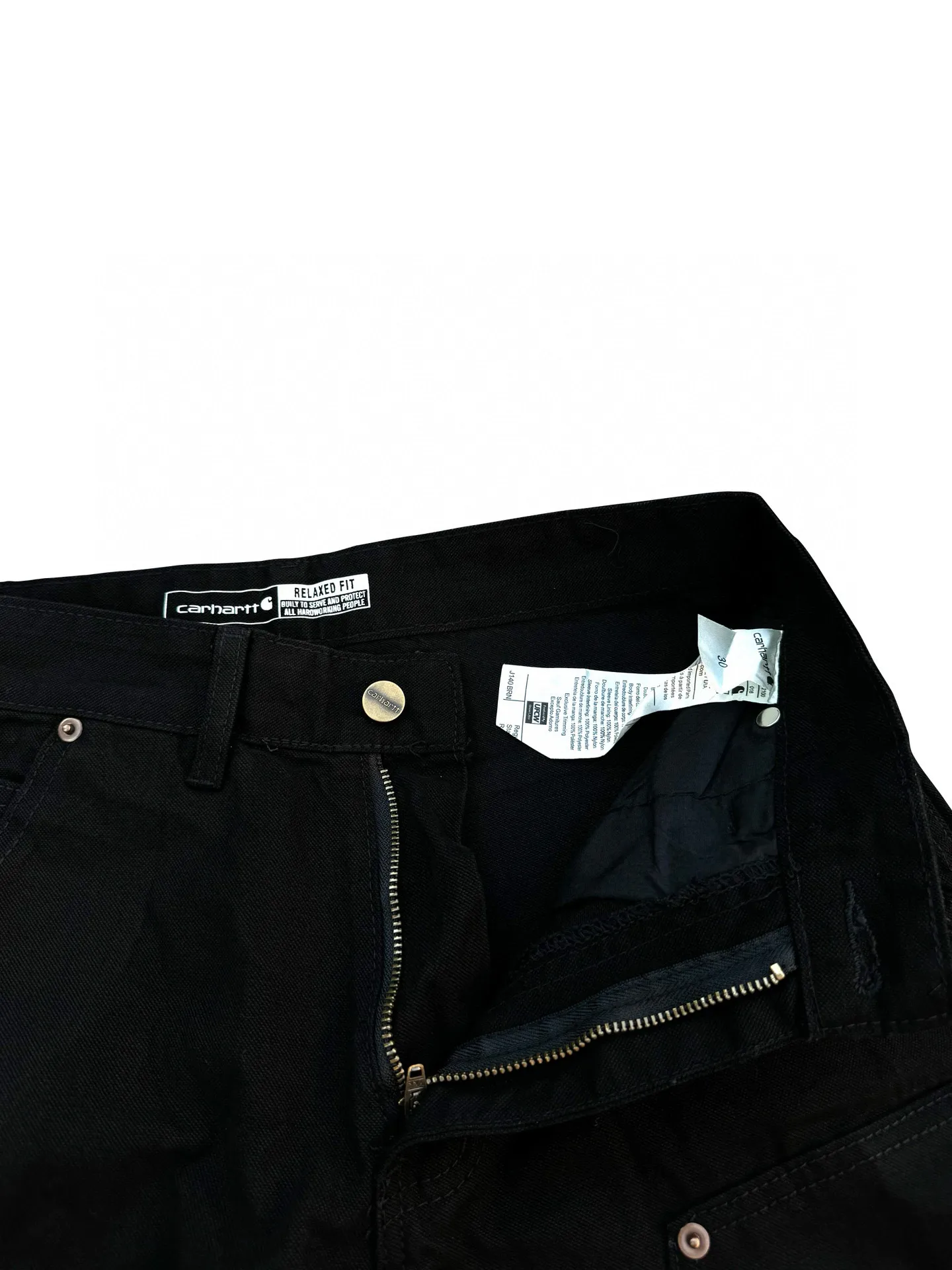 🅿️250 K022 Carhartt WIP Japanese style work style jeans with customized original logo buckle, YKK zipper fly, smooth and easy to pull! Many locations are reinforced with tacks, and the workmanship is solid! The overall tailoring adopts three-dimensional structure tailoring! Ergonomically designed, more flexible when wearing! The cut is streamlined and streamlined, allowing you to move flexibly with your body! Integrates functionality, beauty and durability! Suitable for business, travel, leisure and many other occasions! Straight fit Color: Black Size: S-XXL