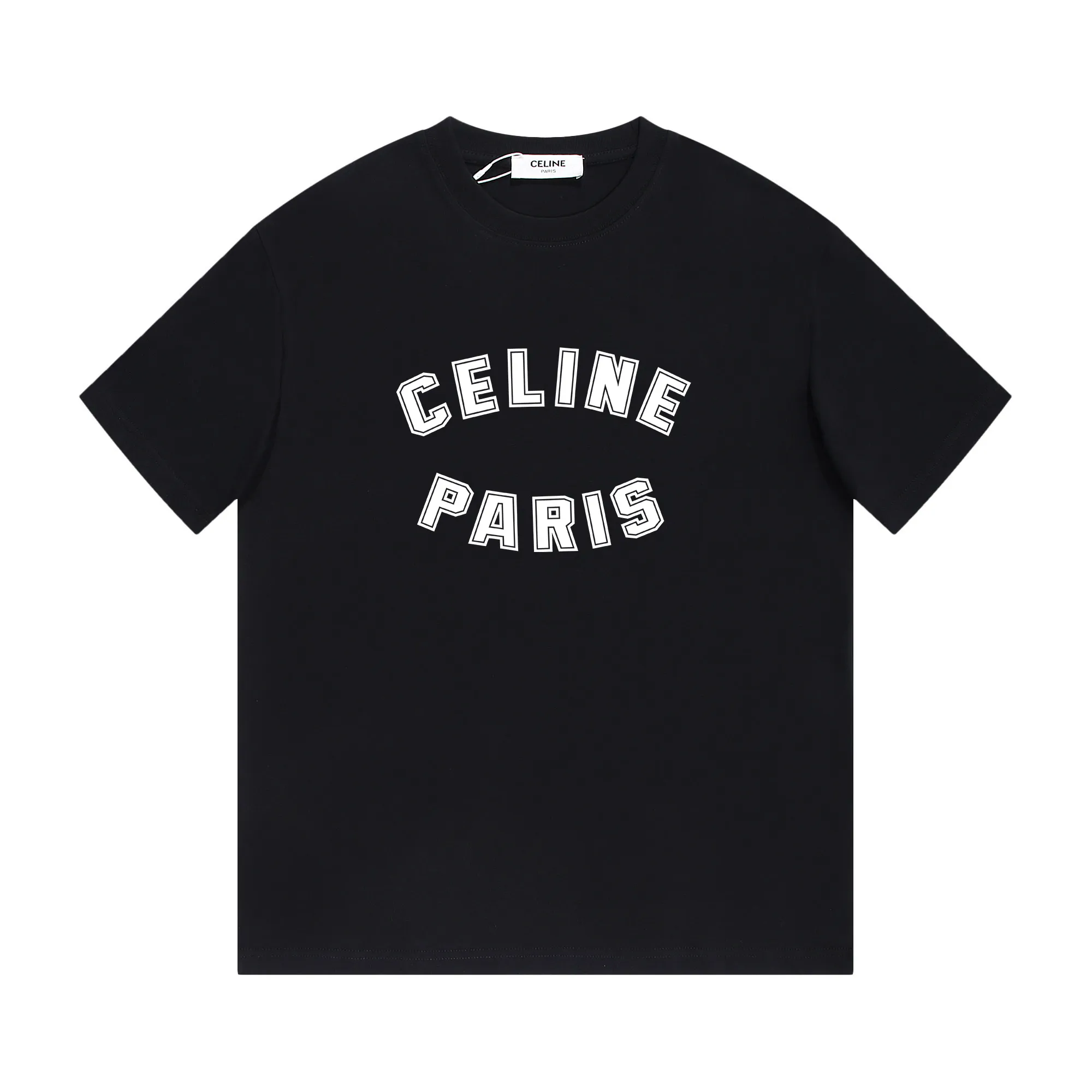🅿️170 Celin* Celine printed letters‼ ️Short-sleeved T-shirt® *Customized 280g cotton fabric, the fabric is soft, skin-friendly and comfortable *Laminated letter logo on the front *A very simple and elegant one that is unparalleled in terms of upper body comfort, interpreting your luxury and taste, and creating your fashionable charm. ⚠️Washing method: It is recommended to dry clean or wrap the reverse side in a laundry bag and machine wash it quickly in cold water and let it dry naturally! ⚠️ Unisex style 𝐂𝐎𝐋𝐎𝐔𝐑: White Black 𝐒𝐈𝐙𝐄: S-XL