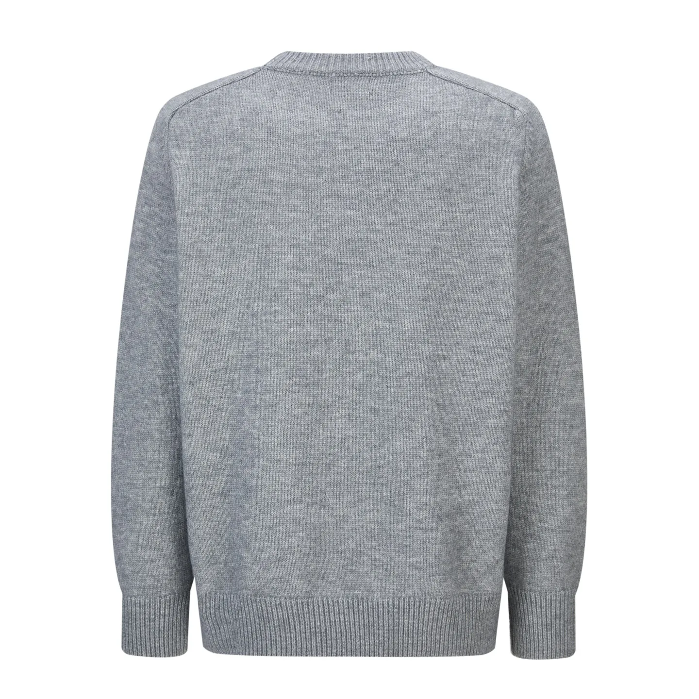 🅿️370 [Exclusive supply] Celine Arc de Triomphe embroidered logo sweater (grey). The original version was purchased and developed for 9,900. The fabric is made of 35% wool, 15% cashmere, and 50% cotton yarn. This fabric is soft and has a three-dimensional shape that won't change shape after being worn for a long time. The embroidery uses 3D three-dimensional embroidery, and the chest is embellished with the Arc de Triomphe embroidered logo. This style is machine-knitted with 7 needles, and the high-density thick stitching ensures warmth. Later process: washing and color fixation - fixed version - wool impurities. Size:S-M-L-XL
