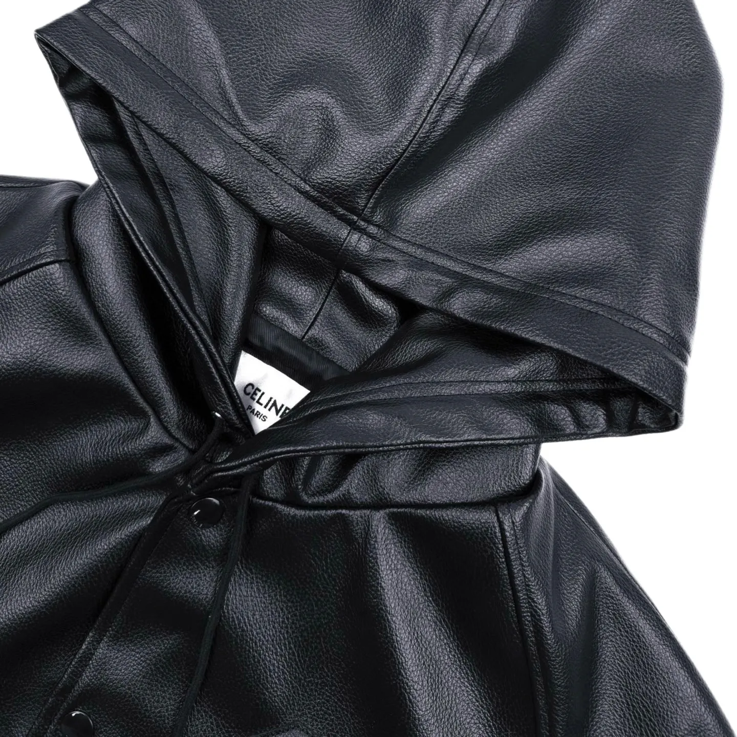 🅿️820 [Exclusive supply] Celine big C embossed leather hooded jacket. Original purchase and development of 41,000. The fabric is made of custom-grained Yazun leather and Tencel Shangpin Yuli. The color is warm and natural luster. It is decorated with the iconic Celine eye-catching "C" and embellishes the front. It shows the consistent elegance and fashion of the brand. It is gorgeously entered with black as the main tone. Noble and elegant. Every inch exudes a low-key and charming luxury luster. The charm of hooded Show your style and versatile charm to create ever-changing styles. Laser 3D contour precise cutting uses advanced computer laser machine technology to cut the leather with high precision to create the outline of the "C" letter. The elasticity and support of the sponge pad are used to assist in embroidery routing, creating a three-dimensional and layered embroidery effect. The double-sided tape pasting method ensures that the sleeves can still remain flat and fit when bent through precise cutting and positioning, ensuring a tight fit without leaving any gaps (just to give the same effect as the original leather jacket). Infrared positioning technology Advanced infrared positioning technology enables the precise creation of four-button buttons. The letters are arranged neatly and in the same direction. Template machine bag opening The preset template guides the position, shape and size of the bag opening. The accuracy ensures the quality of the bag opening effect. Size:46-48-50-52
