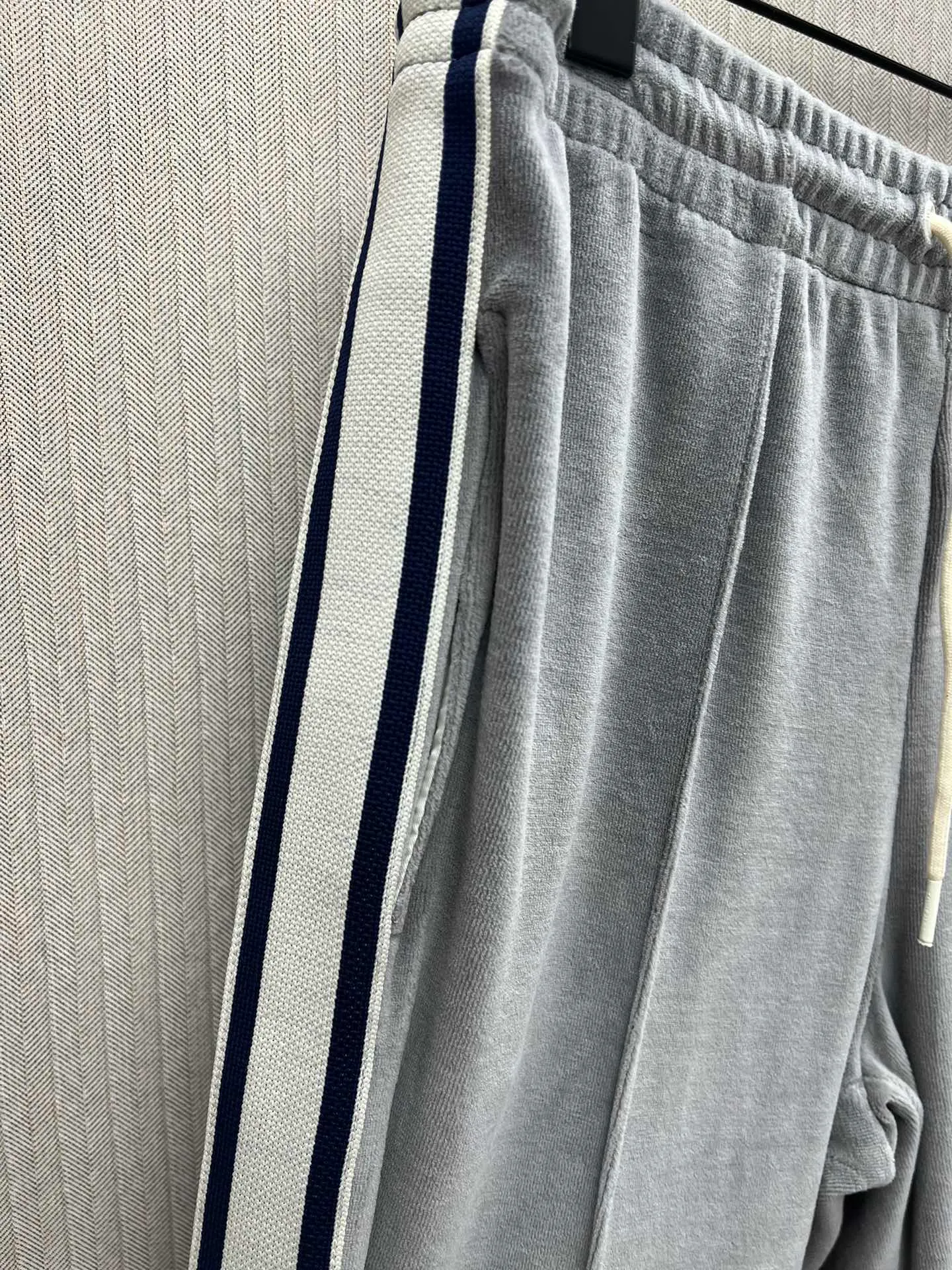 🅿️470 Celine 25ss new cotton velvet sports pants casual pants women's high version code number: S.M.L.