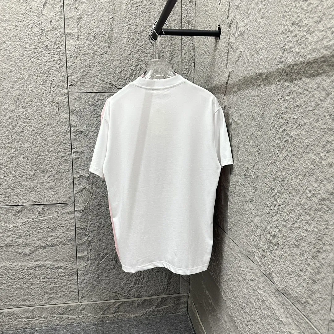 🅿️180 Celi* Celi Celin 2025 spring and summer style Simple letter flocking process personalized logo Customized double yarn plain cotton fabric Short-sleeved T-shirt Uniform for men and women Size: S (90-130 catties) M (120-150 catties) L (140-165 catties) XL (160-180 catties) XXL (180-210 pounds) Color: black white