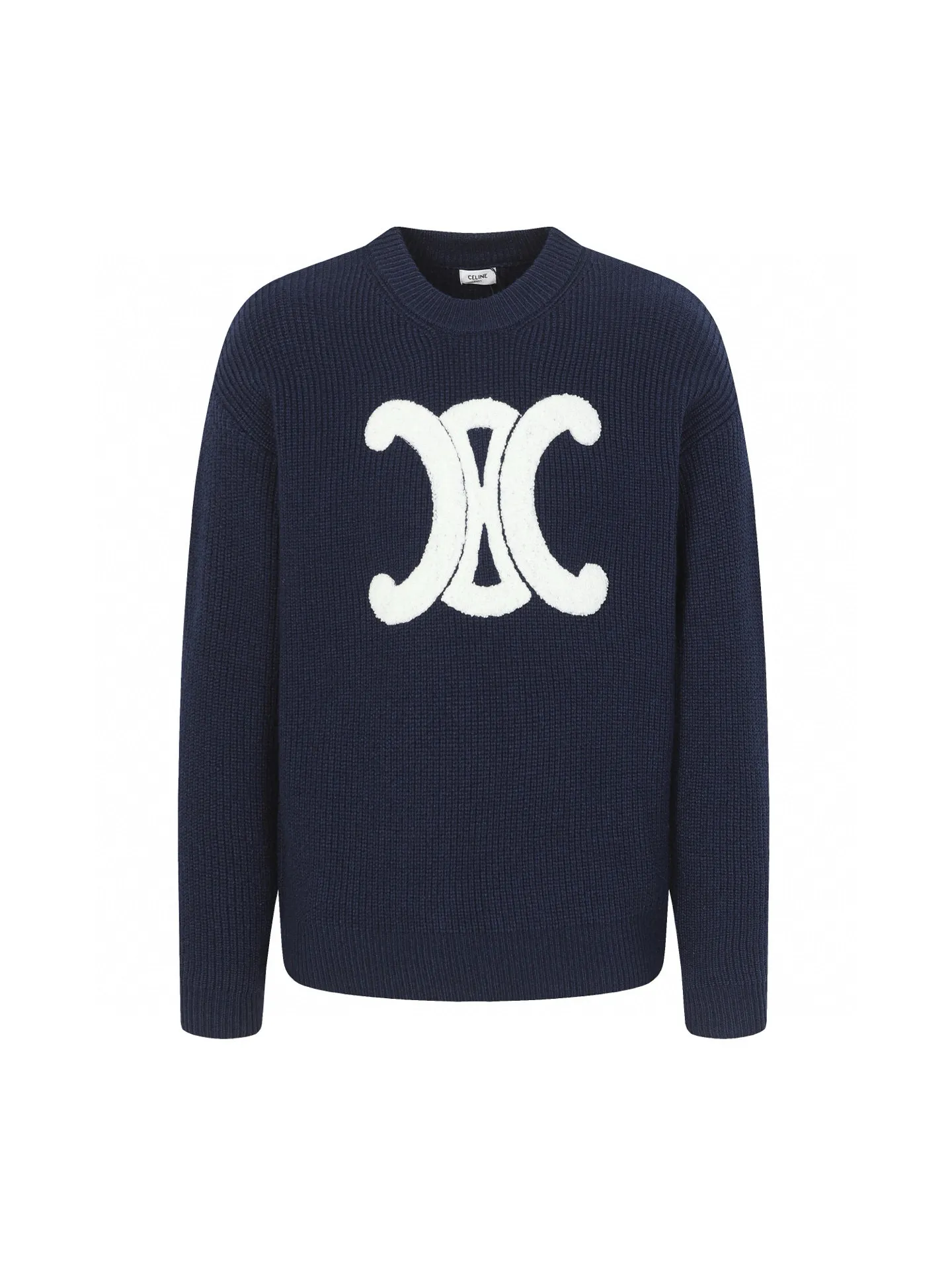 🅿️370 Celine/Celine 25Fw early autumn new Arc de Triomphe logo cardigan exclusively developed by yb! High quality production! Three-dimensional towel embroidered Arc de Triomphe heavyweight 100% imported wool yarn, the texture is invincible, come to those who know the stuff! The classic version has a lazy retro temperament, a preppy style for younger girls, and the upper body is versatile, handsome and fashionable! A must-have high-end item for Bai Fumei! The pattern doesn’t make your upper body look slimmer! Highly recommended for self-retention Color: Navy/Grey Size: S M L