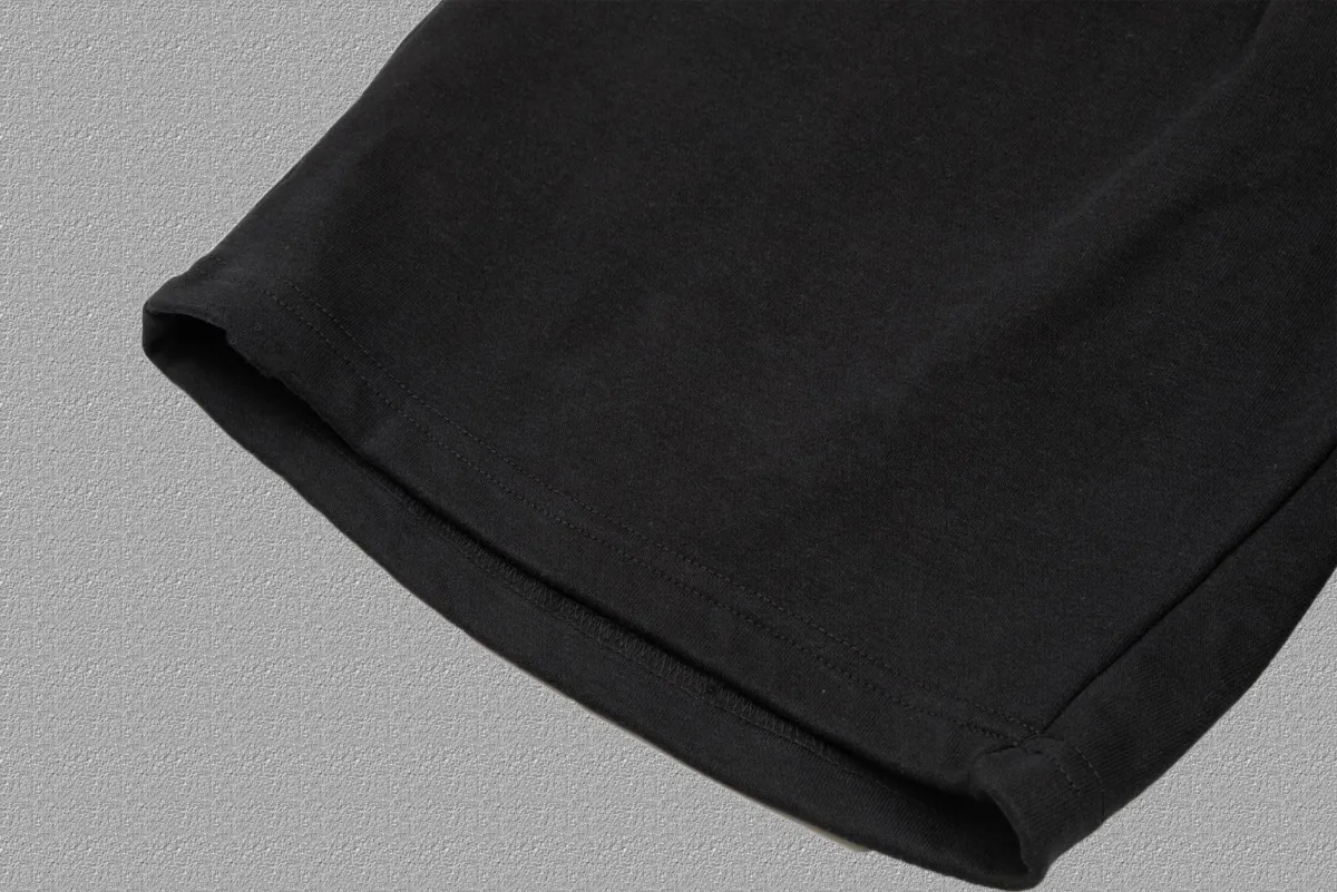 🅿️220 [CELINE] Double C embroidered shorts. Popular custom-made 400g active version pure cotton fabric. Using three-dimensional embroidery technology. The three-dimensionality is clearly visible. The fabric is comfortable and textured. Size: S-XXL Color: Black