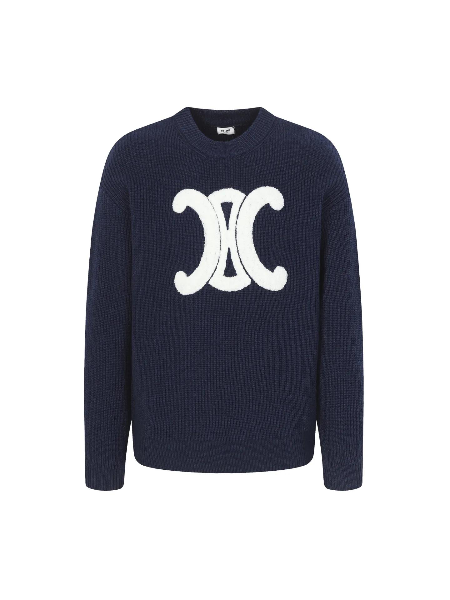 🅿️370 Celine/Celine 25Fw early autumn new Arc de Triomphe logo cardigan exclusively developed by yb! High quality production! Three-dimensional towel embroidered Arc de Triomphe heavyweight 100% imported wool yarn, the texture is invincible, come to those who know the stuff! The classic version has a lazy retro temperament, a preppy style for younger girls, and the upper body is versatile, handsome and fashionable! A must-have high-end item for Bai Fumei! The pattern doesn’t make your upper body look slimmer! Highly recommended for self-retention Color: Navy/Grey Size: S M L