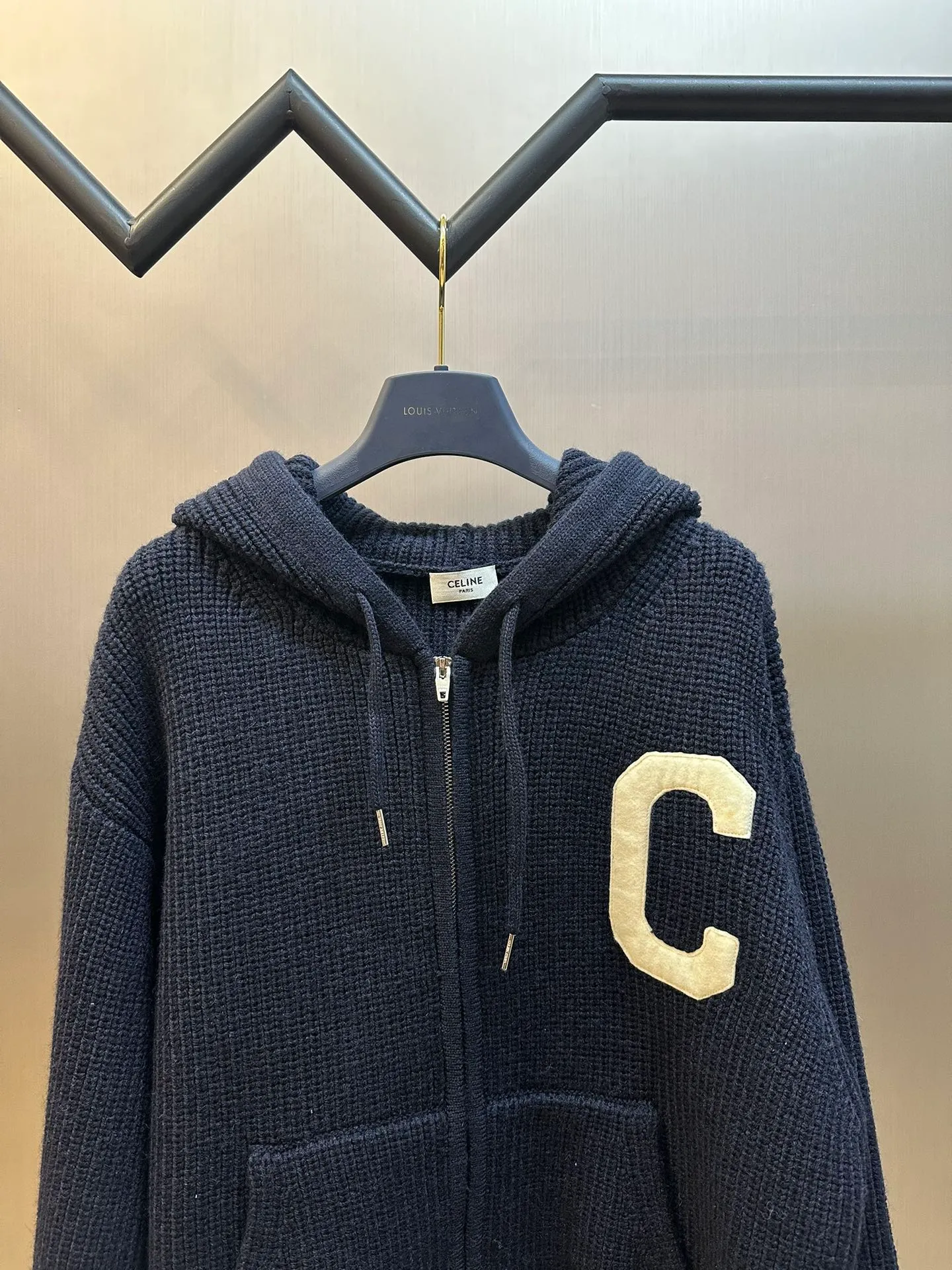 🅿️880 Celine bubble cotton Zhangzi woolen zipper jacket size: xs s m l