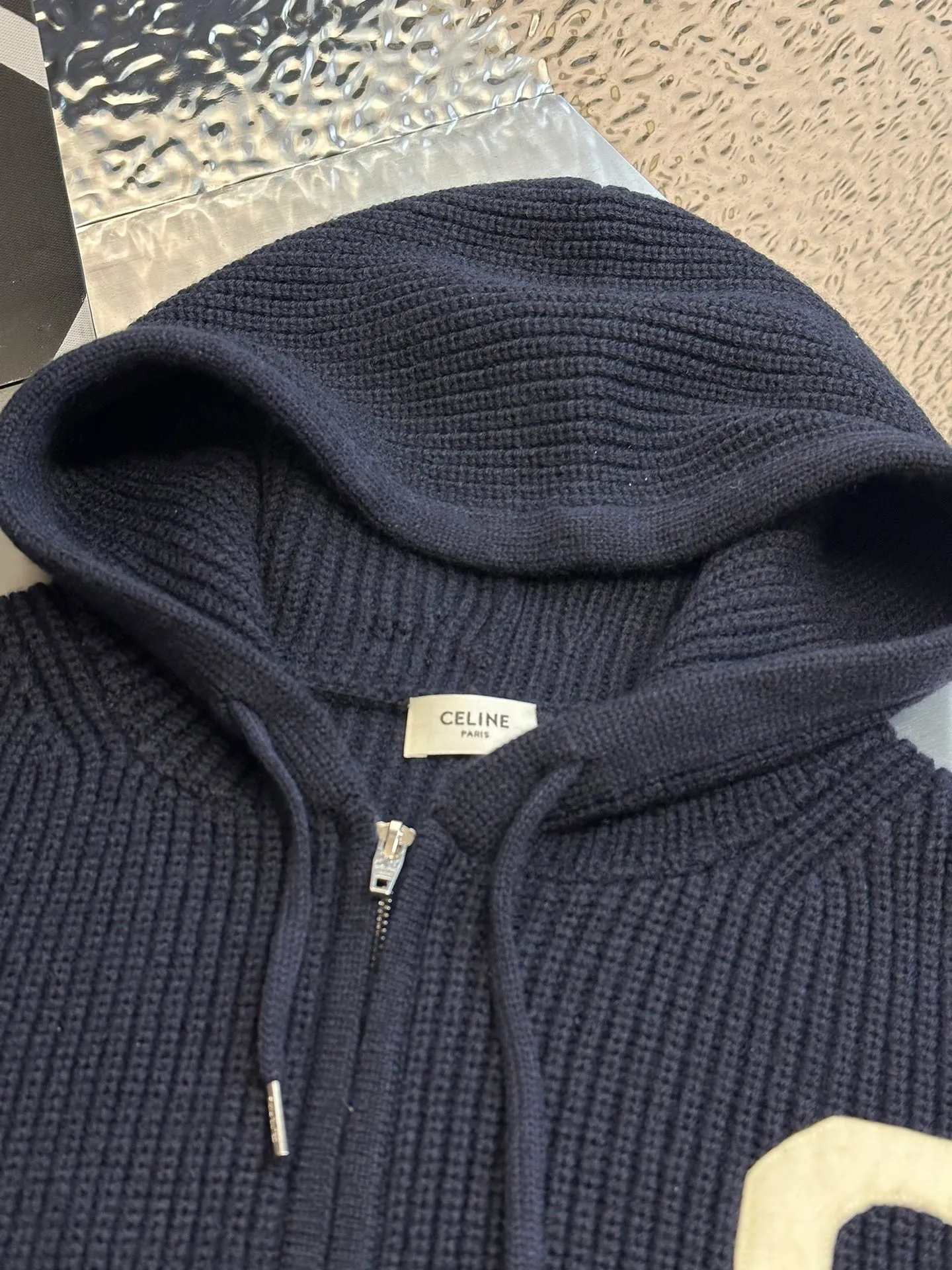 🅿️880 Celine bubble cotton Zhangzi woolen zipper jacket size: xs s m l