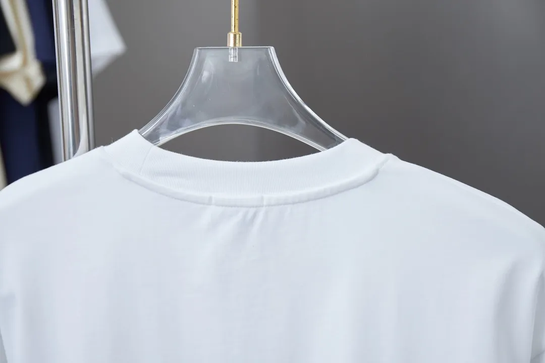 🅿️180 CELIN*25SS early spring new style, letter printed short sleeves, light luxury, a must-have item for daily commuting for men and women, correct version, welcome to compare, detailed features · 320g 100% pure cotton double yarn jersey fabric · Special thickened 32 pieces of double-strand 1X1 thread in the same vat custom dyeing · Silk screen environmentally friendly letter logo printing pattern · Double needle stitching cross-stitching process · Original main mark, washed tag, brand moisture-proof paper packaging Color: black/white Size: S/M/L/XL