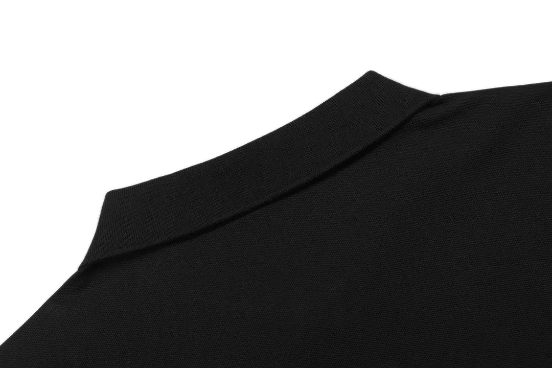 🅿️190 Celine Celine 2025 new model Arc de Triomphe logo embroidery, same style for men and women, casual polo shirt ·Customized pique cotton fabric ·Imported Tajima machine embroidery technology ·Collar label, hangtag, main mark and three labels complete Color: Black Size: M-XXXL