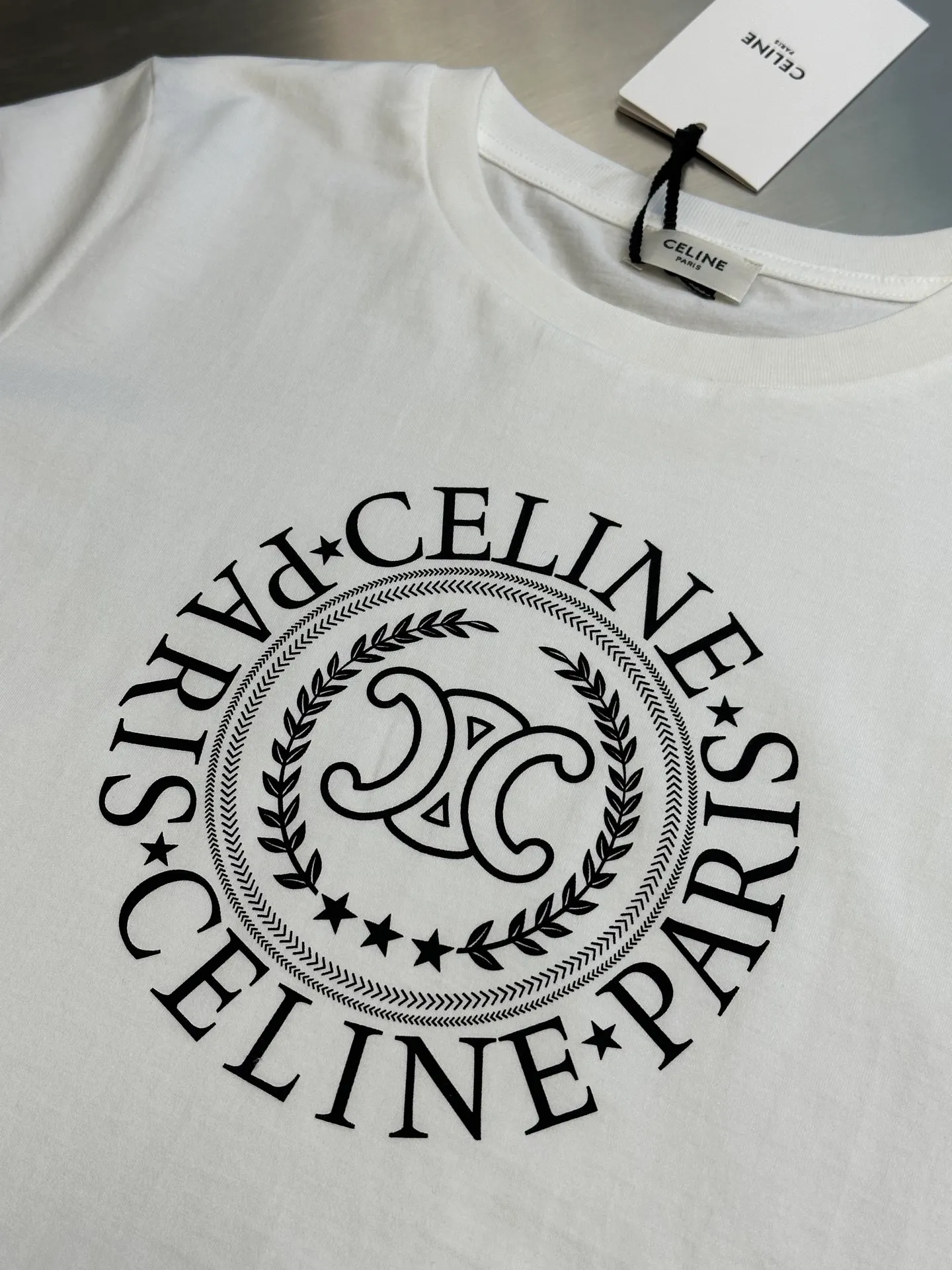 🅿️250 Celine Arc de Triomphe printed short-sleeved size: s m l