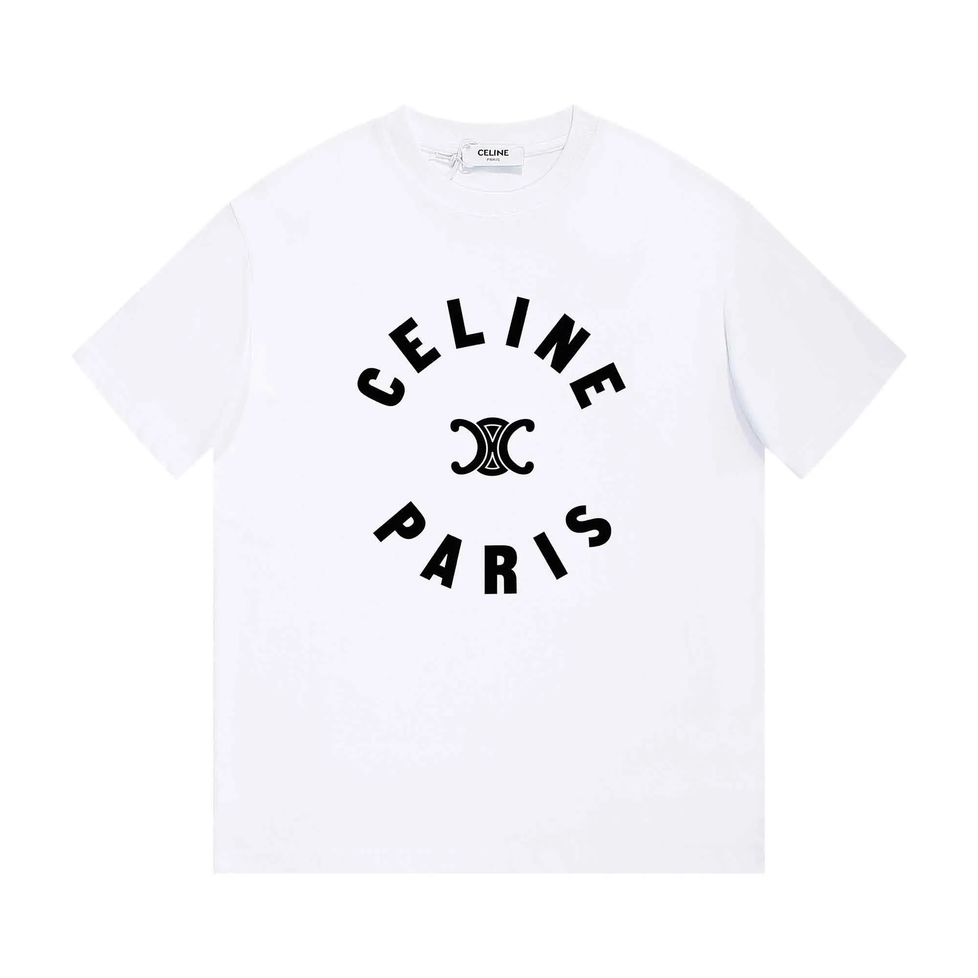 🅿️170 Celin* Celine printed letters‼ ️Short-sleeved T-shirt® *Customized 280g cotton fabric, the fabric is soft, skin-friendly and comfortable *Laminated letter logo on the front *A very simple and elegant one that is unparalleled in terms of upper body comfort, interpreting your luxury and taste, and creating your fashionable charm. ⚠️Washing method: It is recommended to dry clean or wrap the reverse side in a laundry bag and machine wash it quickly in cold water and let it dry naturally! ⚠️ Unisex style 𝐂𝐎𝐋𝐎𝐔𝐑: White Black 𝐒𝐈𝐙𝐄: S-XL