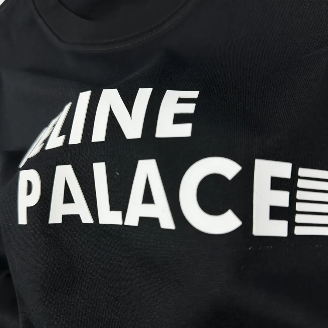 🅿️180 Celi*ne Celin 2025 spring and summer style simple letters three-dimensional silicone technology personalized logo customized double yarn plain cotton fabric short-sleeved T-shirt for men and women. Size: S (90-130 catties) M (120-150 catties) L (140-165 catties) XL (160-180 catties) XXL (180-210 pounds) Color: black white