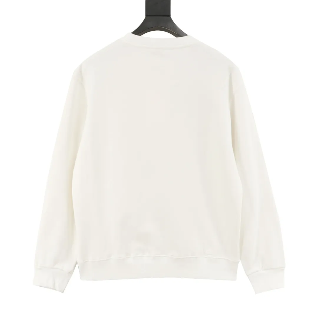 🅿️500 Celine 25FW hollow letter round neck sweatshirt, 480g high-grade combed cotton fabric, counter collar label, purchasing grade white thick plate tag, original hanging grain, three-dimensional foam printing on the front and back, strong layering, same style for men and women, couple style, oversize version, loose size: S-XL