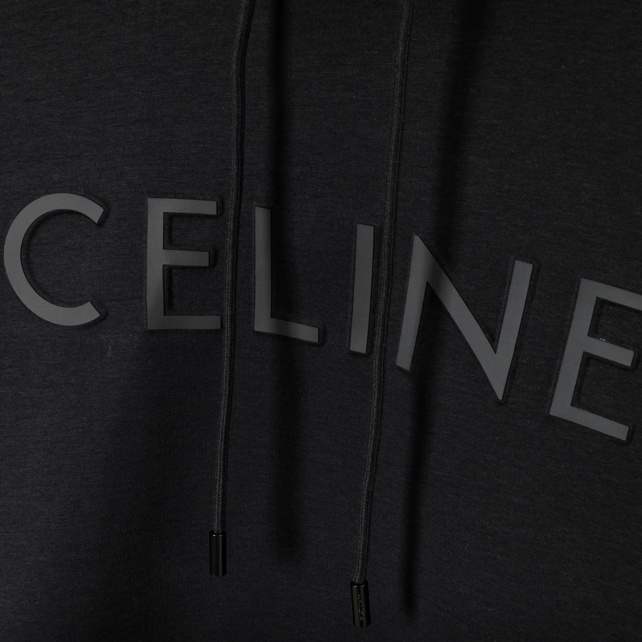 🅿️340 CELINE autumn and winter velvet hooded sweatshirt. The fabric is comfortable and soft. Composite Austrian velvet, fine workmanship. It also brings the trend of special craftsmanship, custom dyeing, complete with three standards. Non-market ordinary version. Compare at will. Quality is absolutely guaranteed. Color: black, white, navy blue. Size: S M L XL [Style No. A3331]