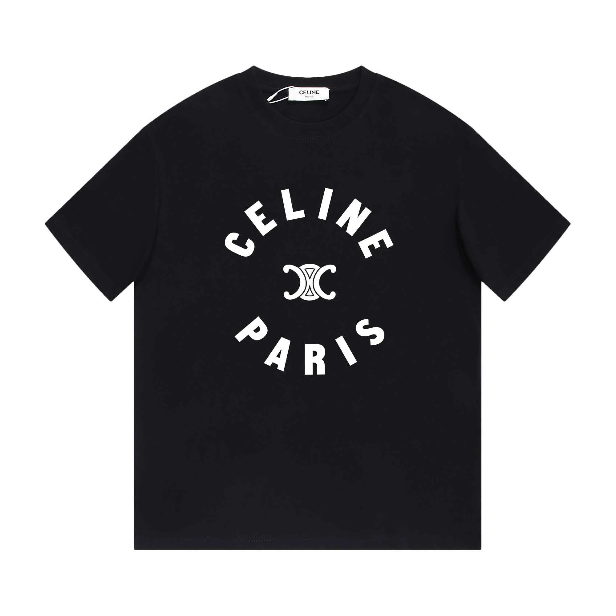🅿️170 Celin* Celine printed letters‼ ️Short-sleeved T-shirt® *Customized 280g cotton fabric, the fabric is soft, skin-friendly and comfortable *Laminated letter logo on the front *A very simple and elegant one that is unparalleled in terms of upper body comfort, interpreting your luxury and taste, and creating your fashionable charm. ⚠️Washing method: It is recommended to dry clean or wrap the reverse side in a laundry bag and machine wash it quickly in cold water and let it dry naturally! ⚠️ Unisex style 𝐂𝐎𝐋𝐎𝐔𝐑: White Black 𝐒𝐈𝐙𝐄: S-XL