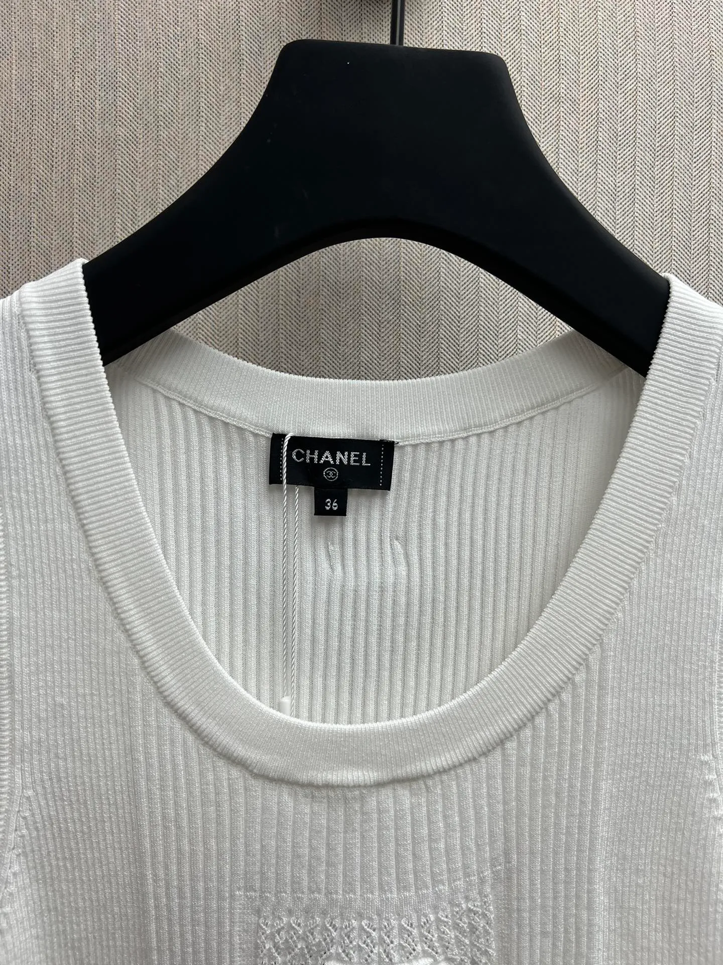 🅿️430 Chanel 25ss new pattern cotton vertical stripe pullover vest for women Size: S.M.L.