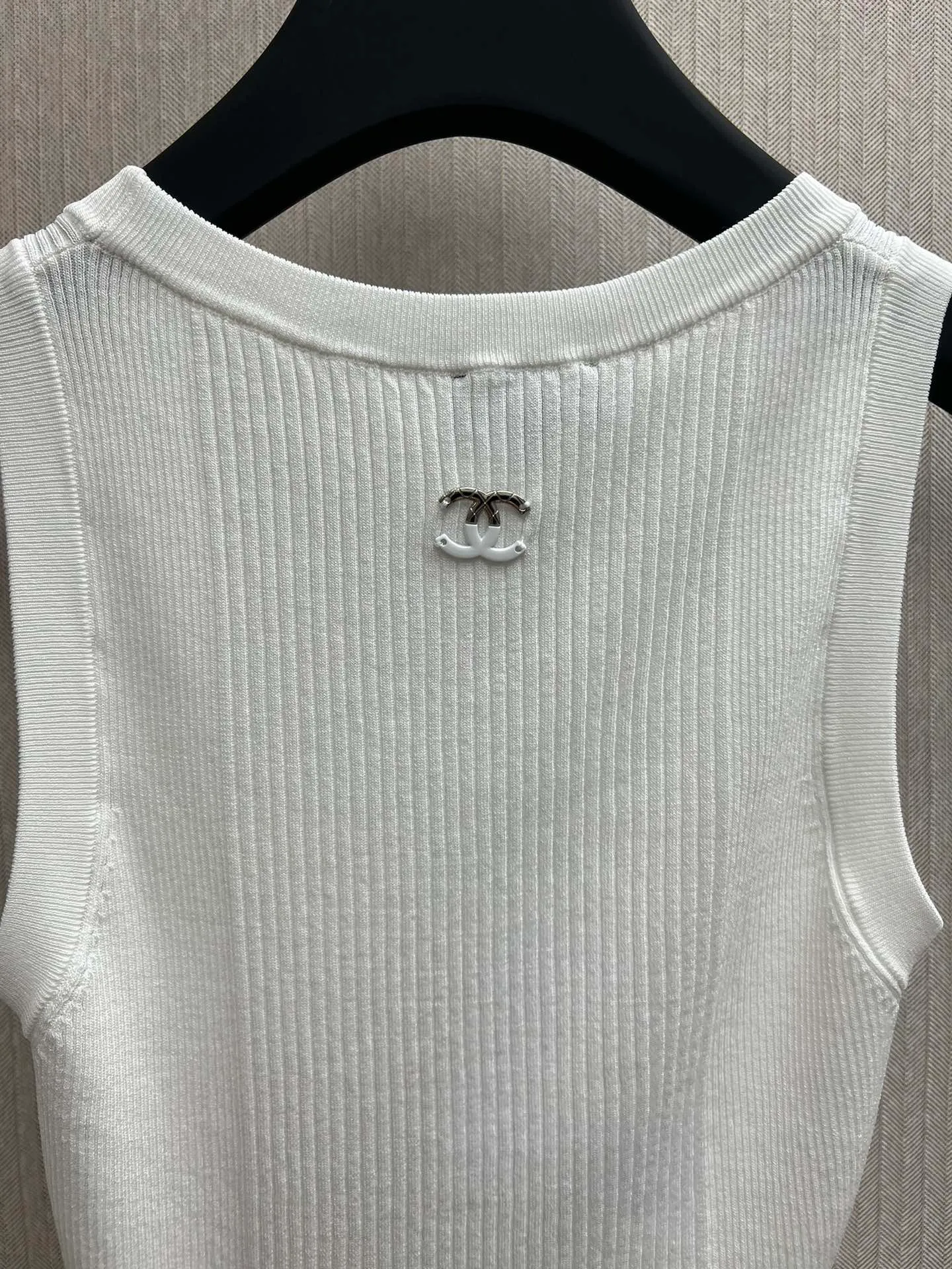 🅿️430 Chanel 25ss new pattern cotton vertical stripe pullover vest for women Size: S.M.L.