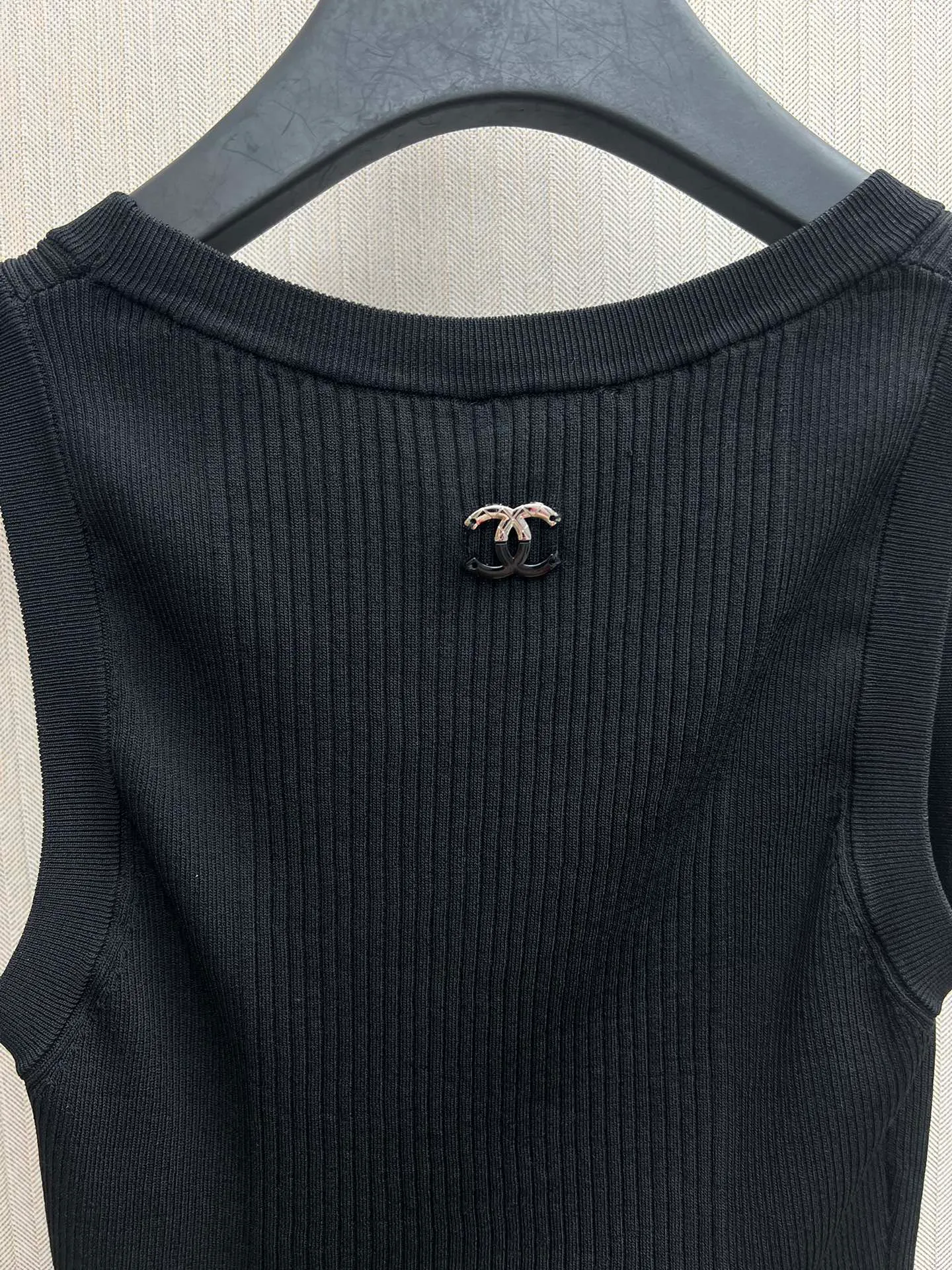 🅿️430 Chanel 25ss new pattern cotton vertical stripe pullover vest for women Size: S.M.L.