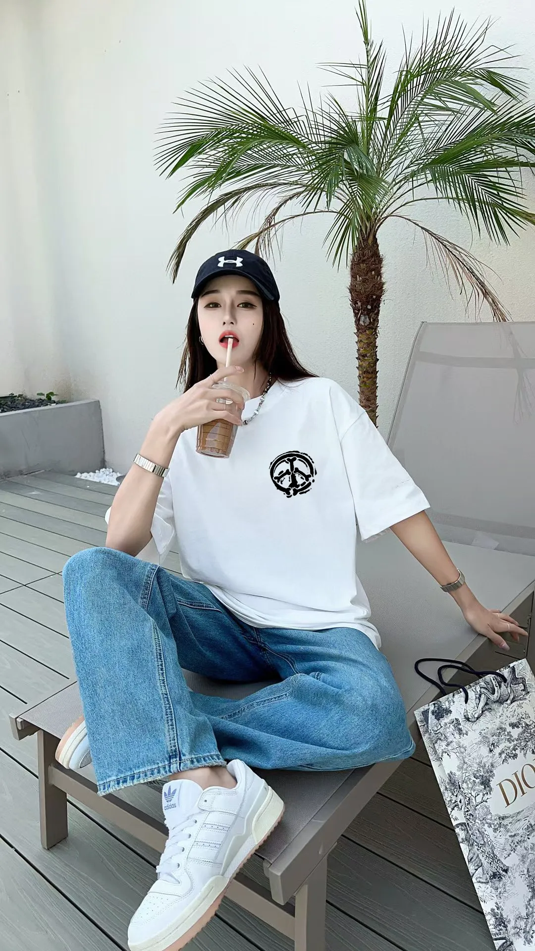 🅿️170 [CHANEL Chanel] 2025FW short-sleeved T-shirt LOGO printing, high-end 26s double yarn 300g fabric, heavy fabric, custom stretcher rib, same vat and dye, complete three standards, same style for men and women, color: black, white, gray, size: S M L XL 2XL