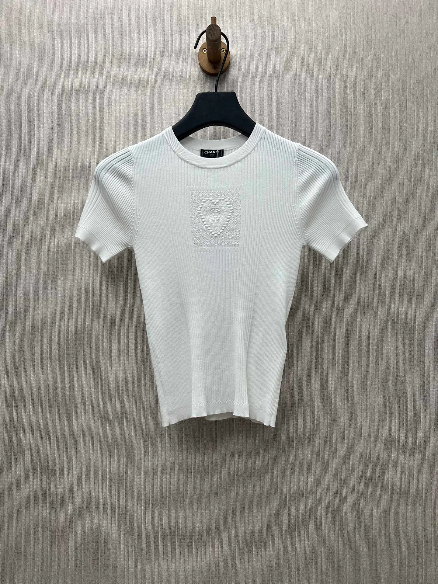🅿️450 Chanel 25ss new autumn and winter preview series patterned cotton vertical striped pullover T-shirt women's size: S.M.L.